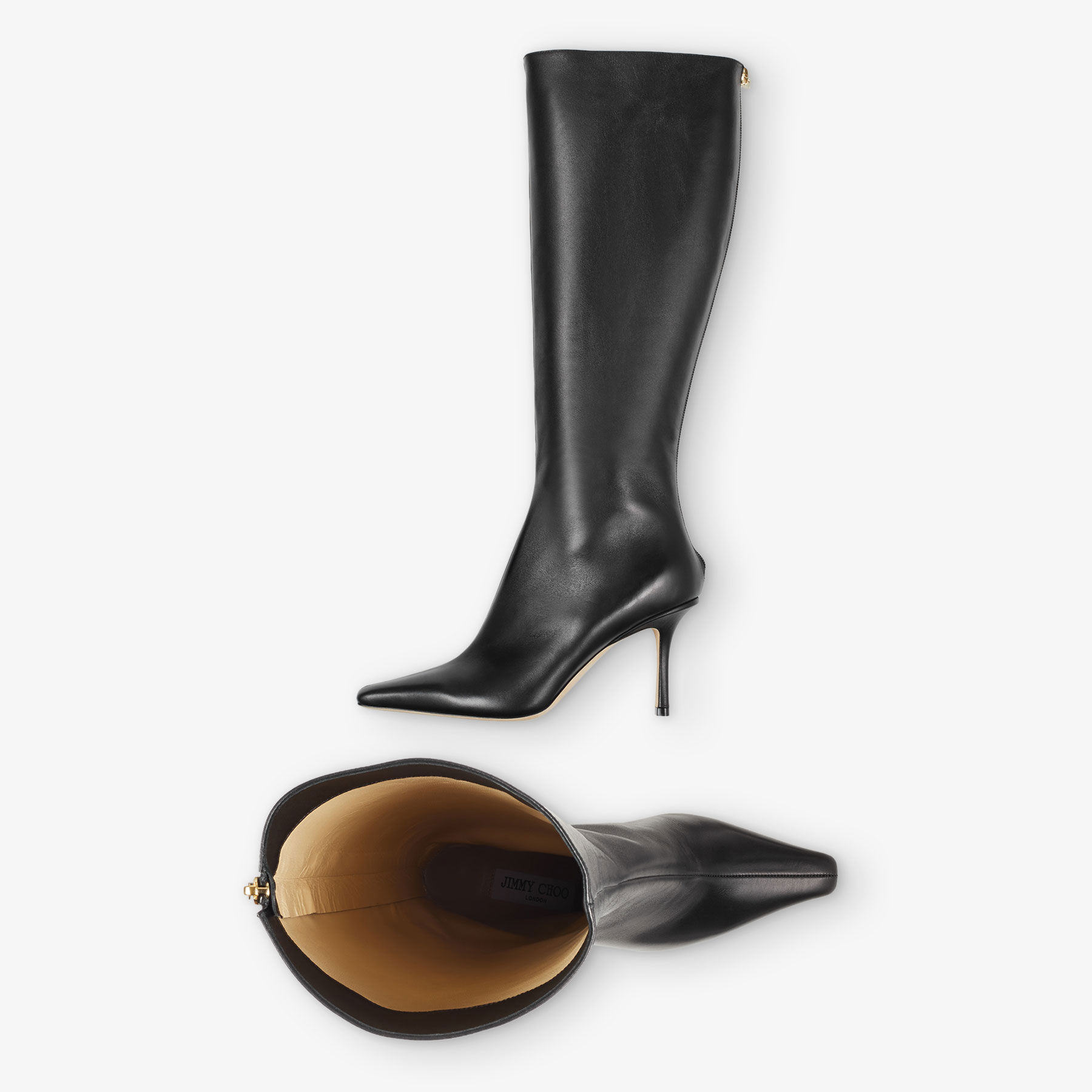Agathe Knee Boot 85
Black Calf Leather Knee-High Boots - 5