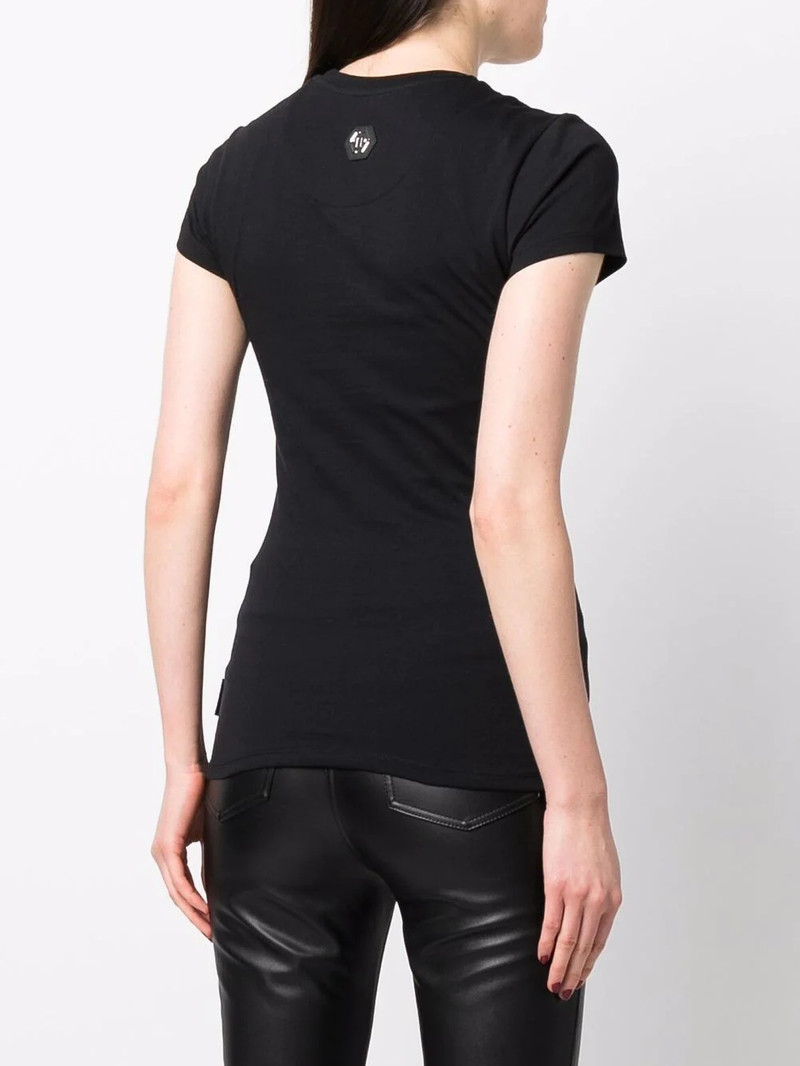 skull-detail short-sleeved T-shirt 4