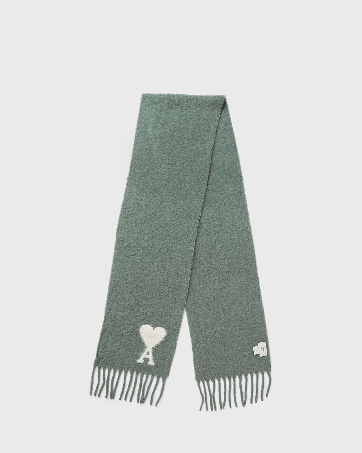 【関税&送料込】Ami De Coeur Scarf BLACK Red Ami de Coeur Scarf | AMI PARIS