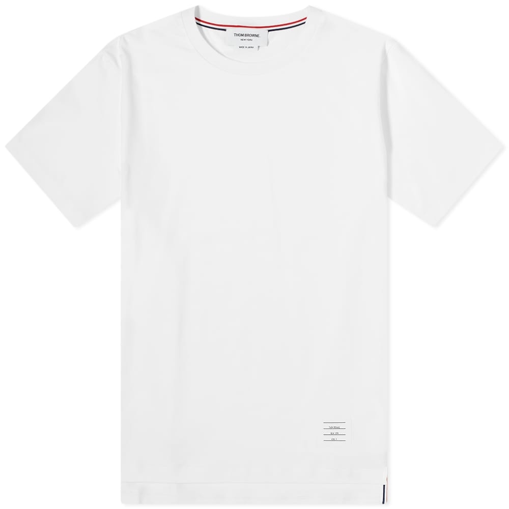 Thom Browne Side Split Classic Tee - 1