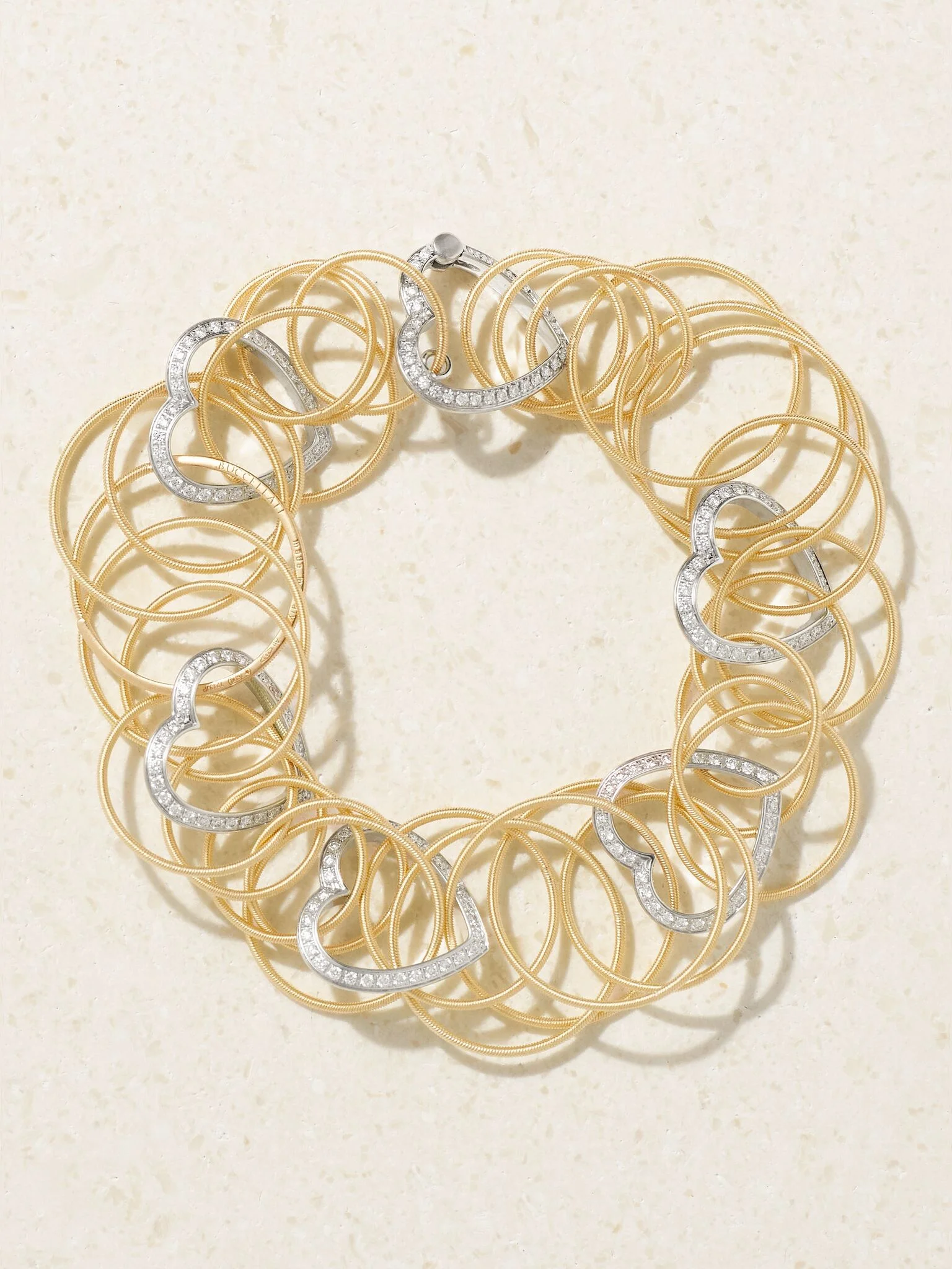 Hawaii 18-karat yellow and white gold diamond bracelet Gold - 1