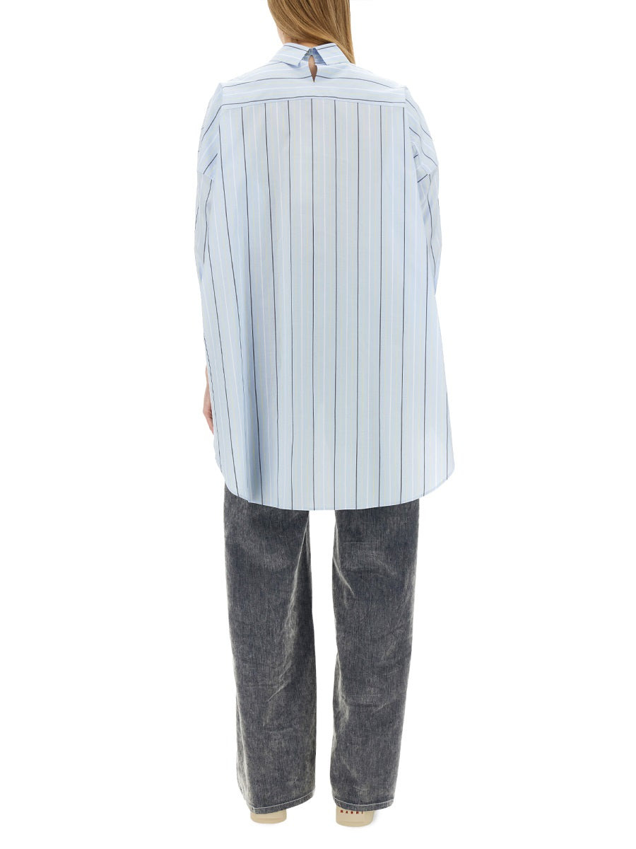Marni Women Asymmetrical Striped Shirt - 3