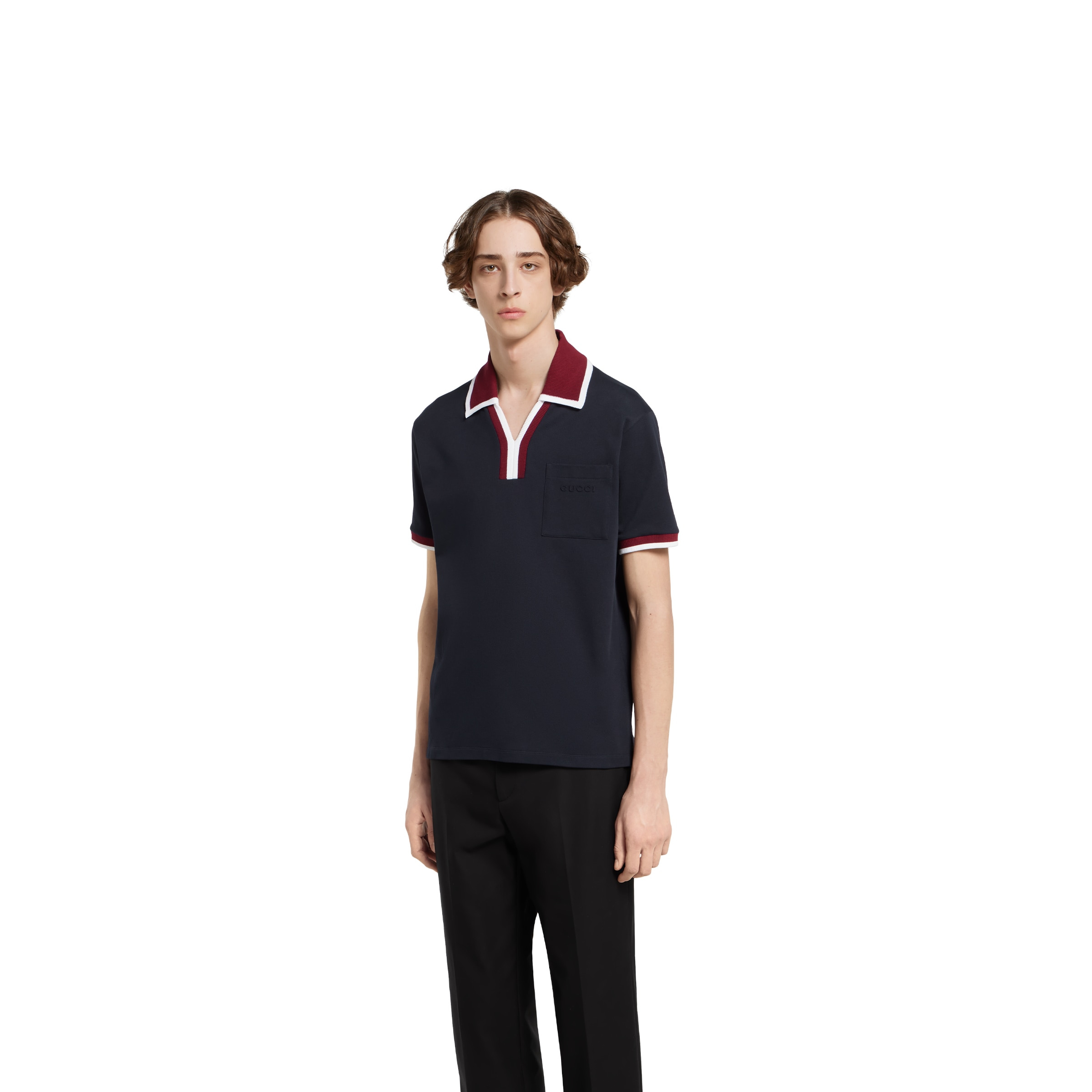 Cotton piquet polo shirt - 3