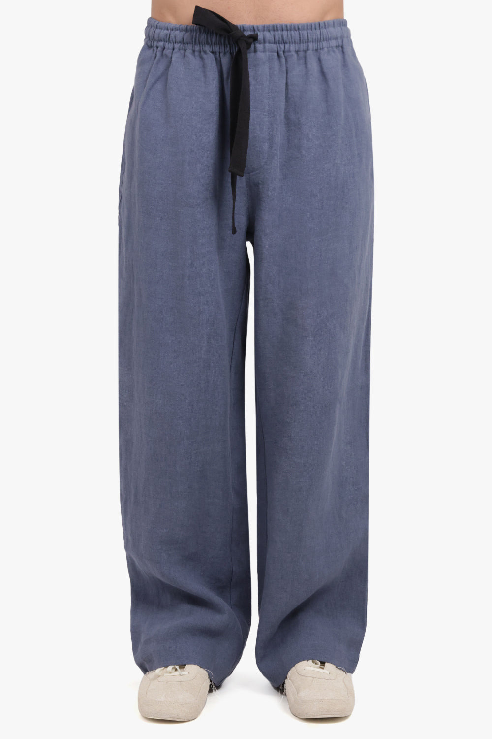 RELAXED WIDE LEG PANT | BLUE - 4