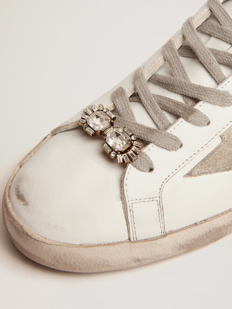 Lace accessory in antique gold color with crystals 3