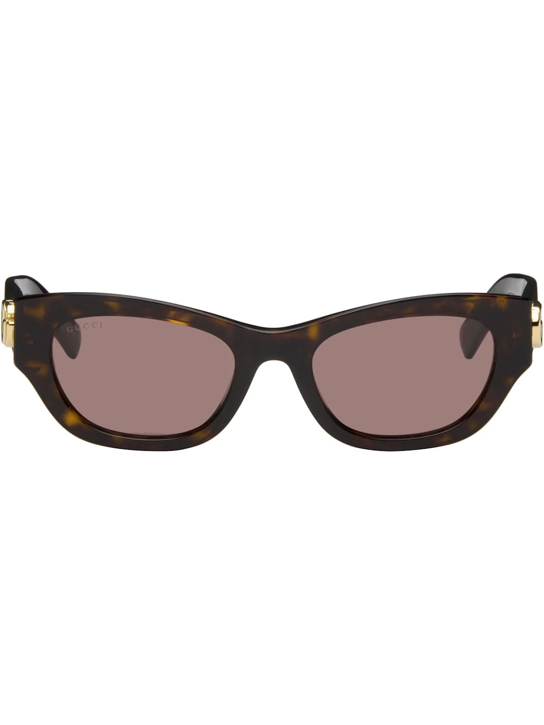Brown Low Nose Bridge Fit Sunglasses - 1