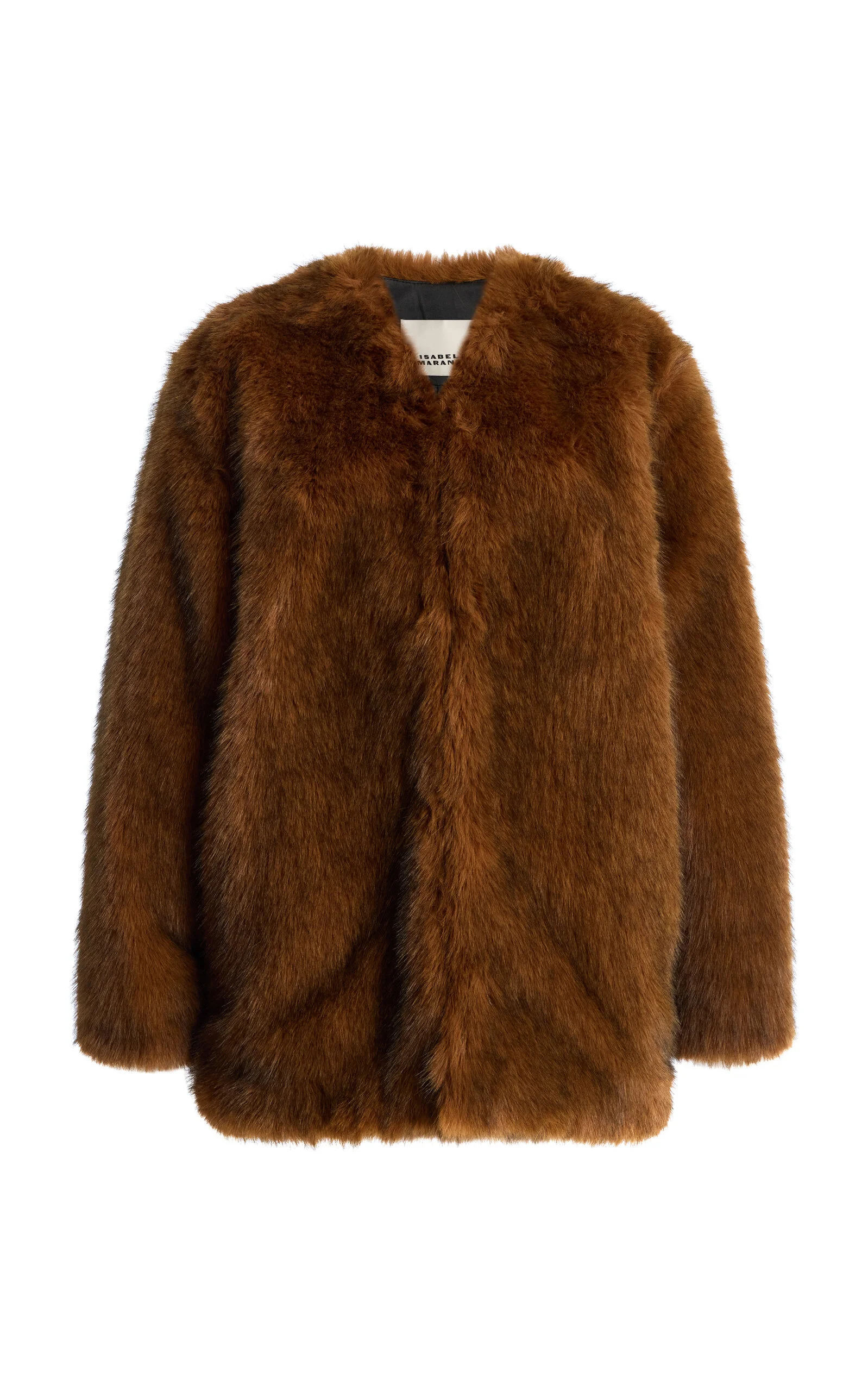 Aglae Faux Fur Jacket brown - 1