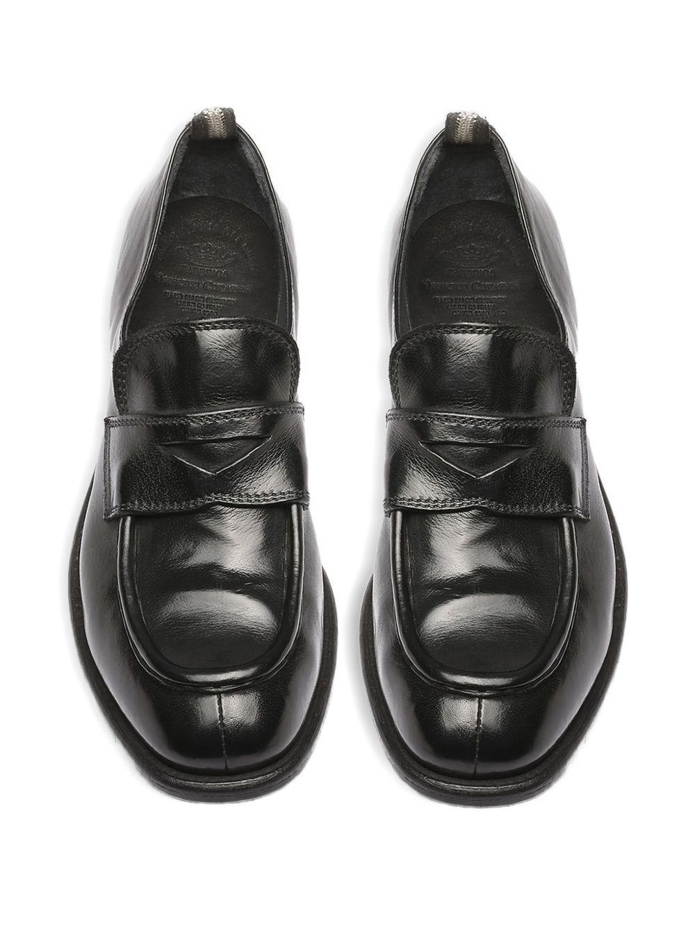 penny leather loafers - 3
