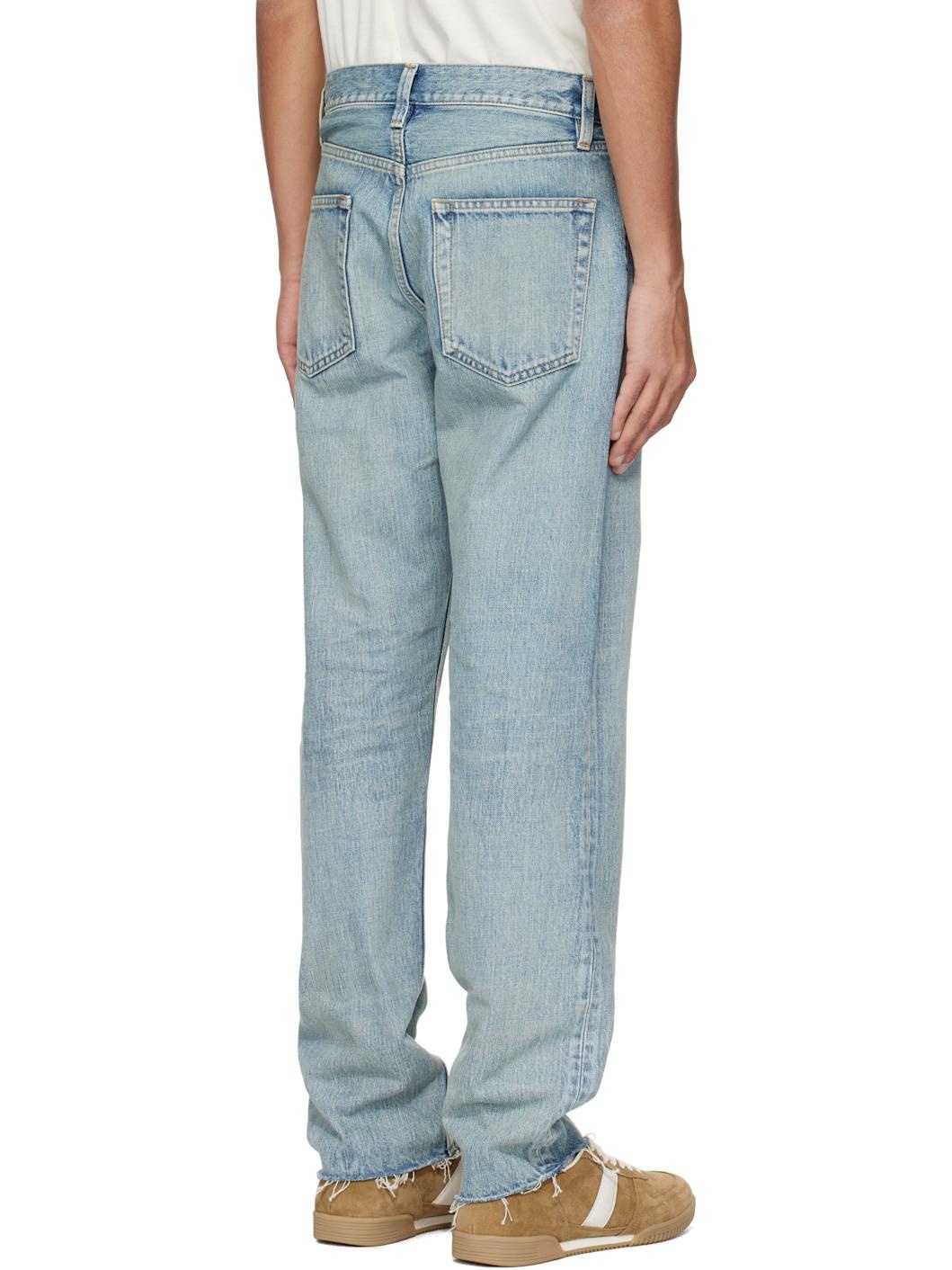 Blue Classic 5 Pocket Jeans - 3