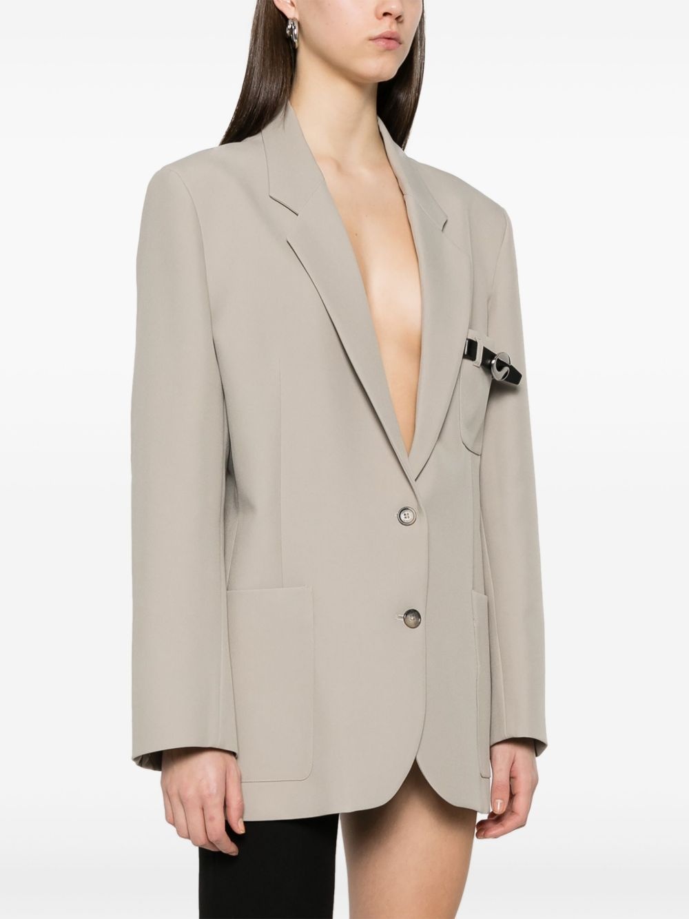 belted-pocket blazer - 3