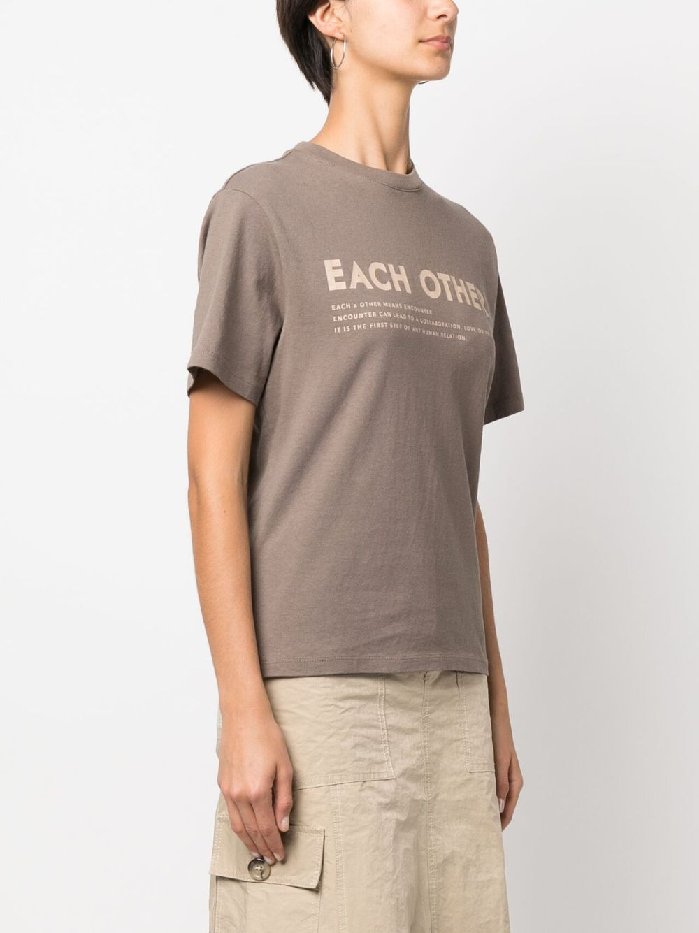 logo-print cotton T-shirt - 3