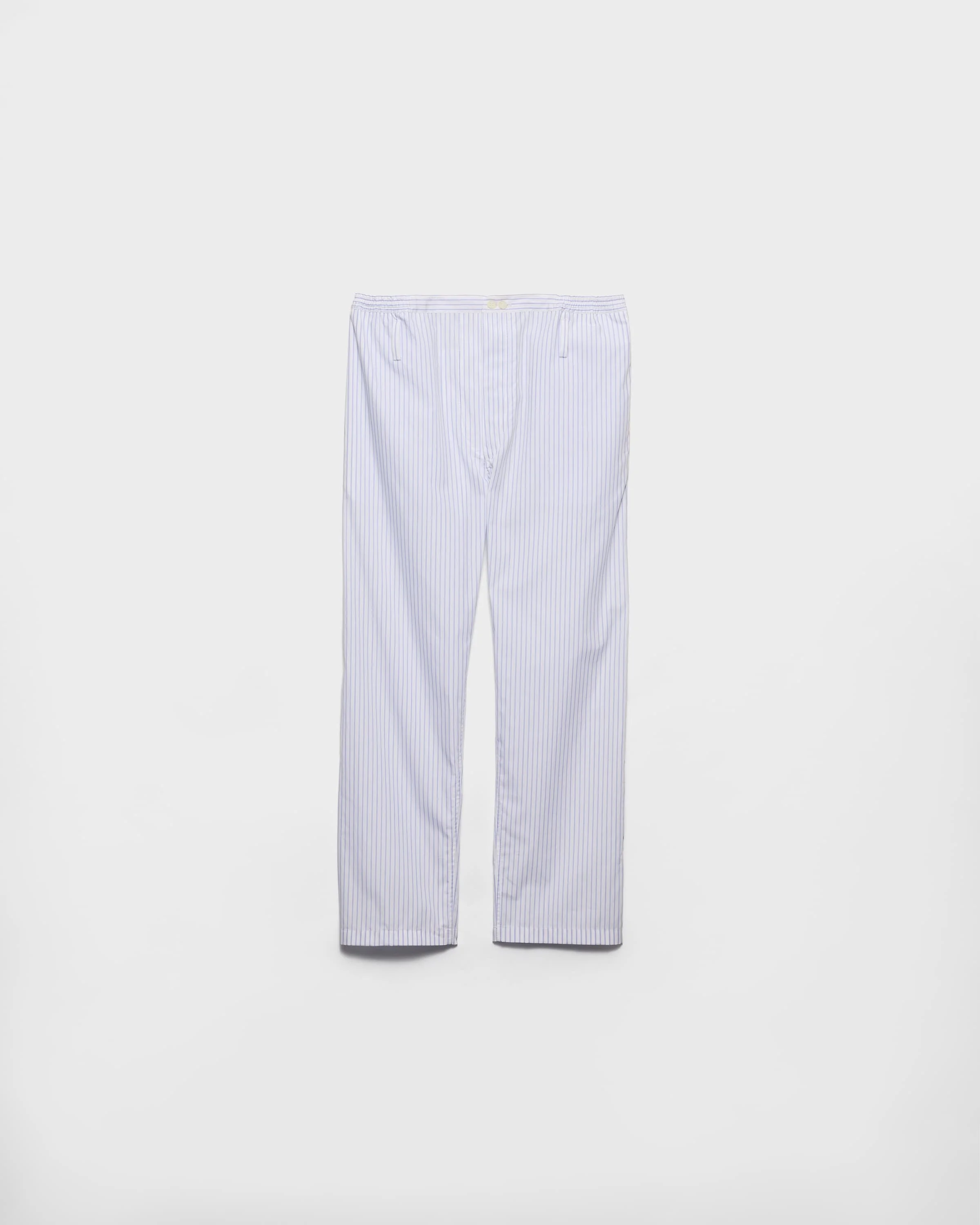 Striped poplin pants - 1