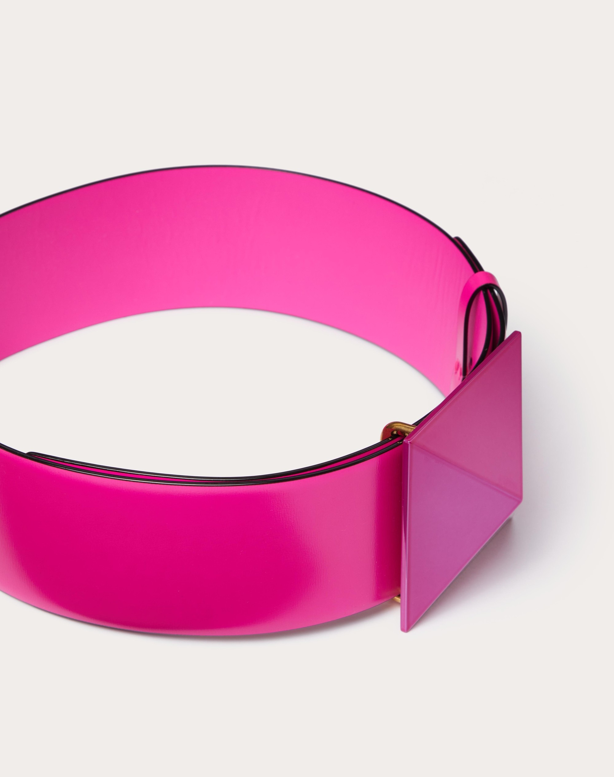 ONE STUD SHINY CALFSKIN BELT 70MM - 4