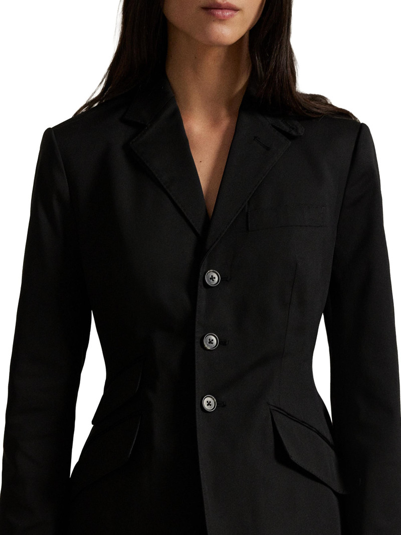 Women's Slim-Fit Single-Breasted Woven Blazer - Polo Black 6