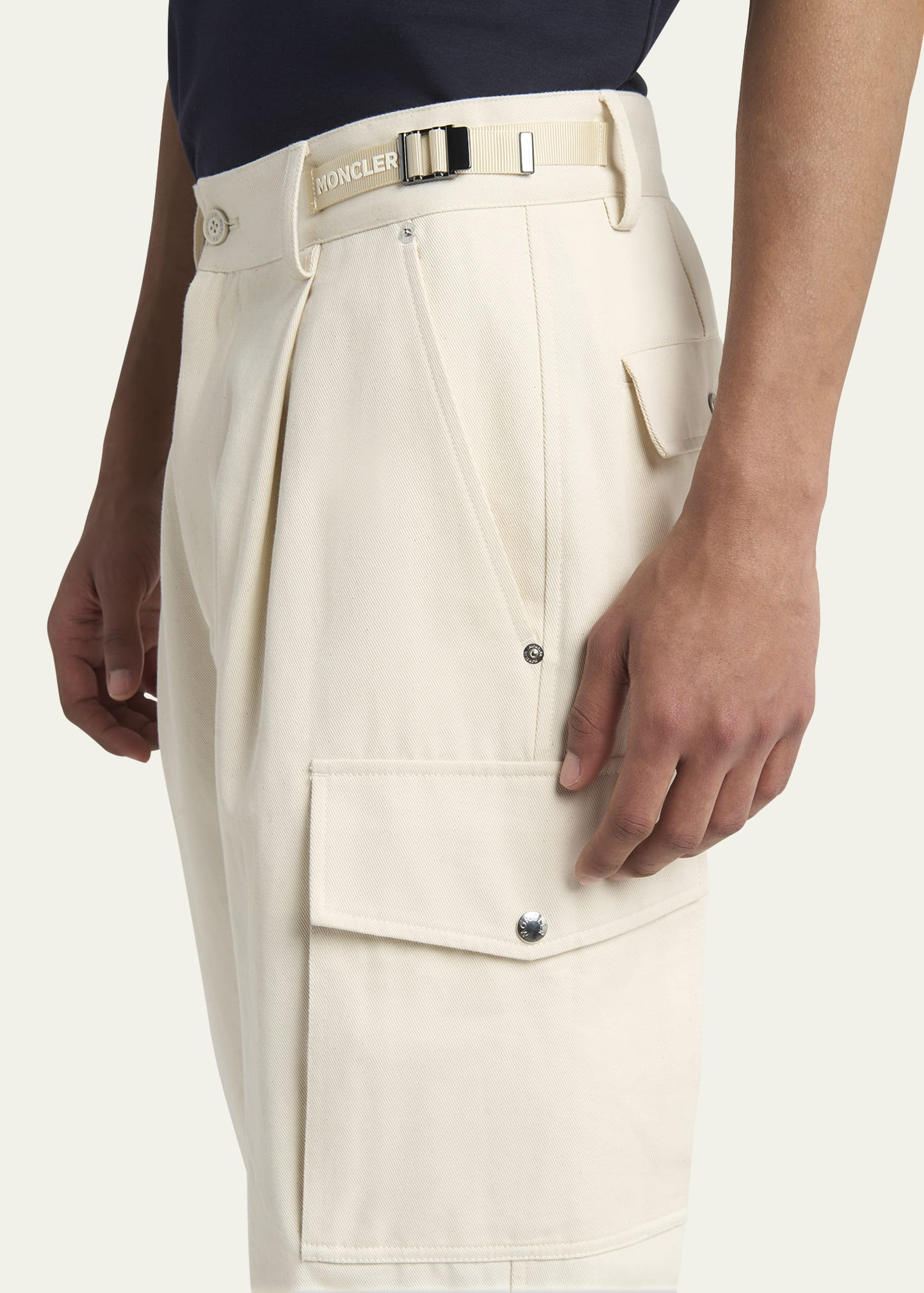 Men's Pleated Cargo Trousers - 5