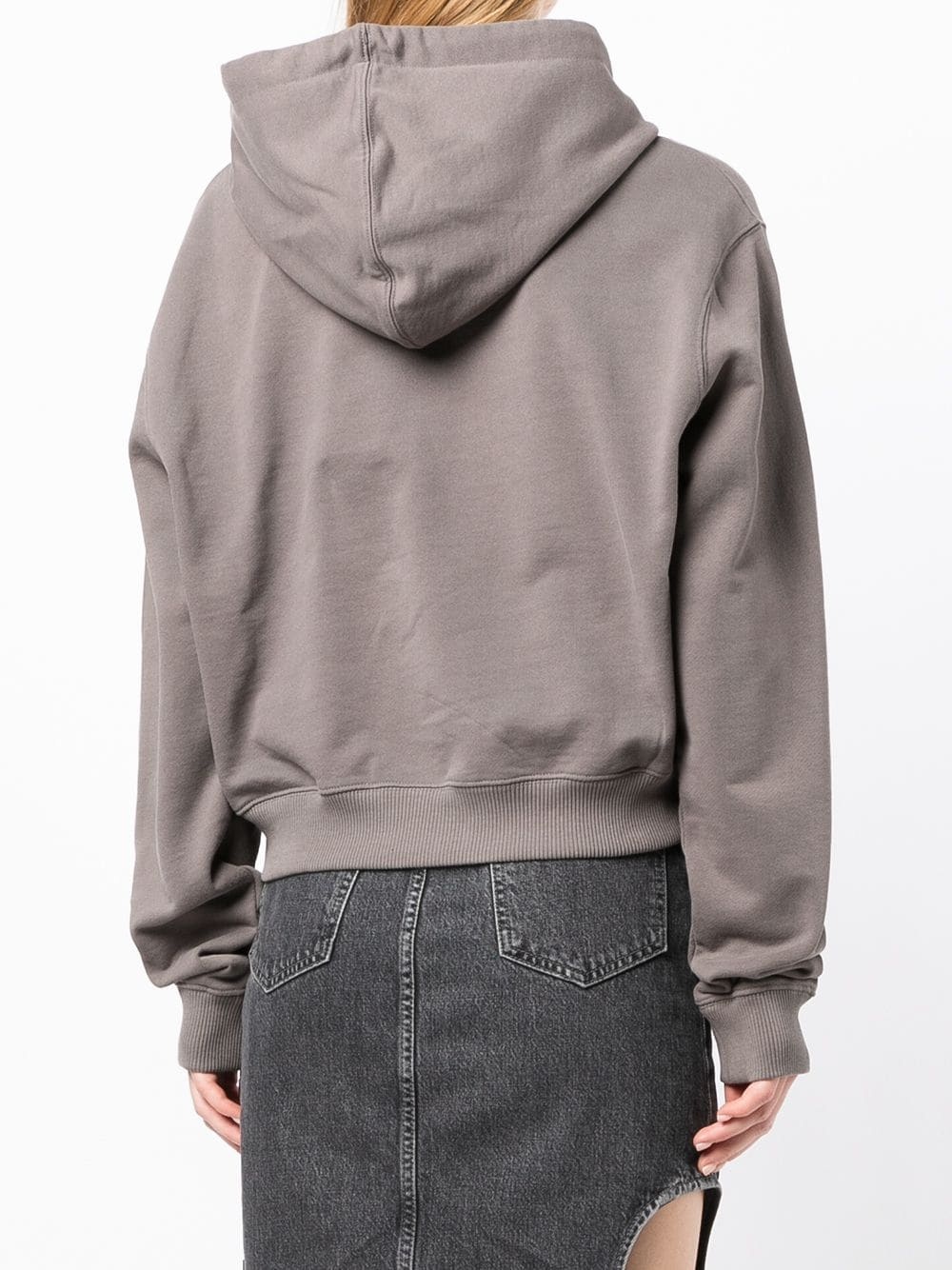rhinestone-embellished logo hoodie - 4
