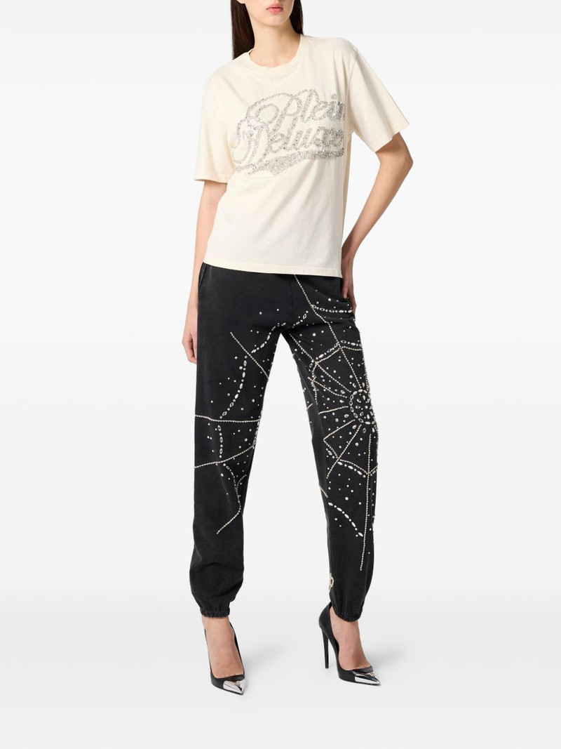 PHILIPP PLEIN signature embellished T-shirt outlook