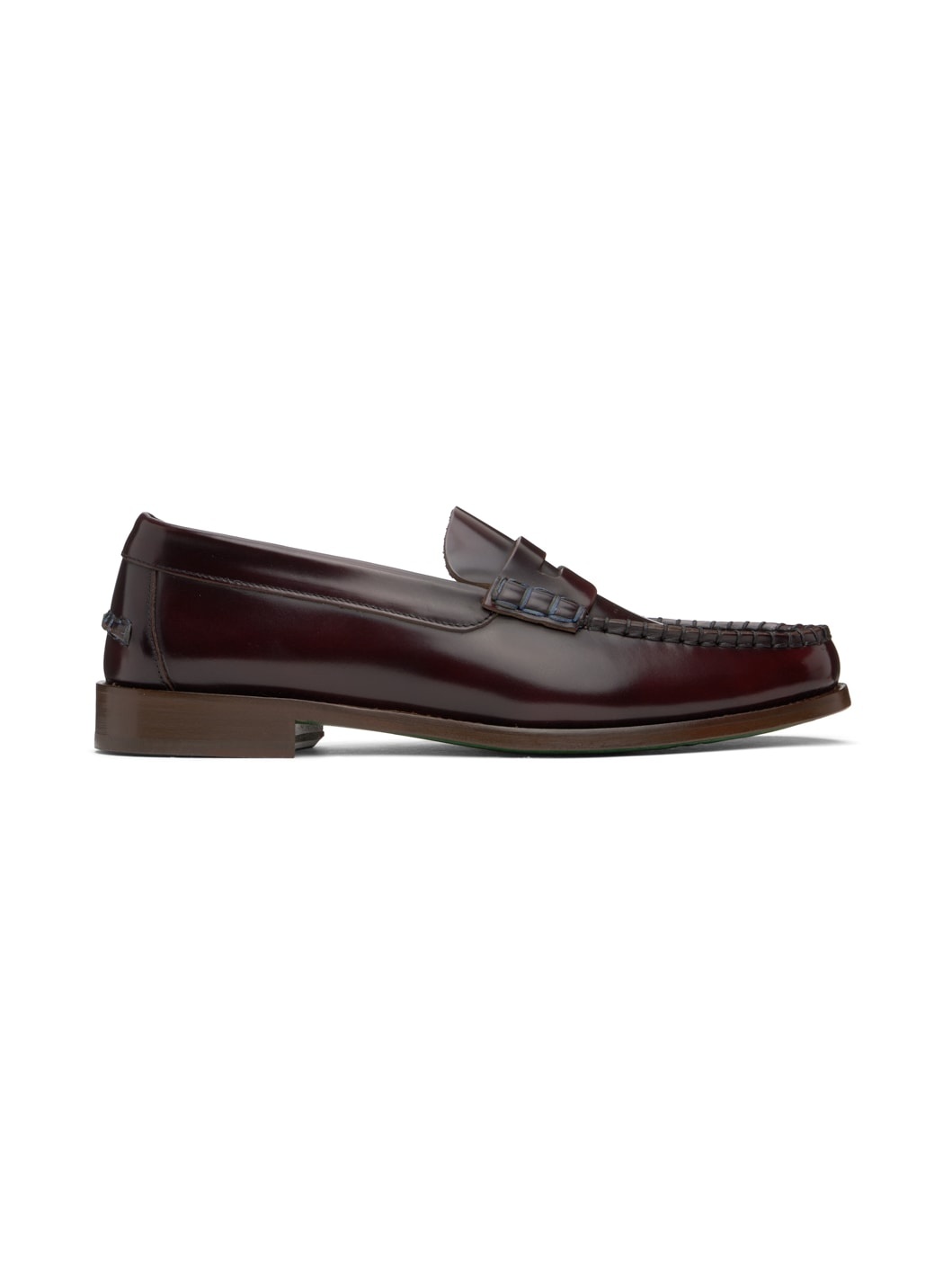 Burgundy Lido Leather Loafers - 1