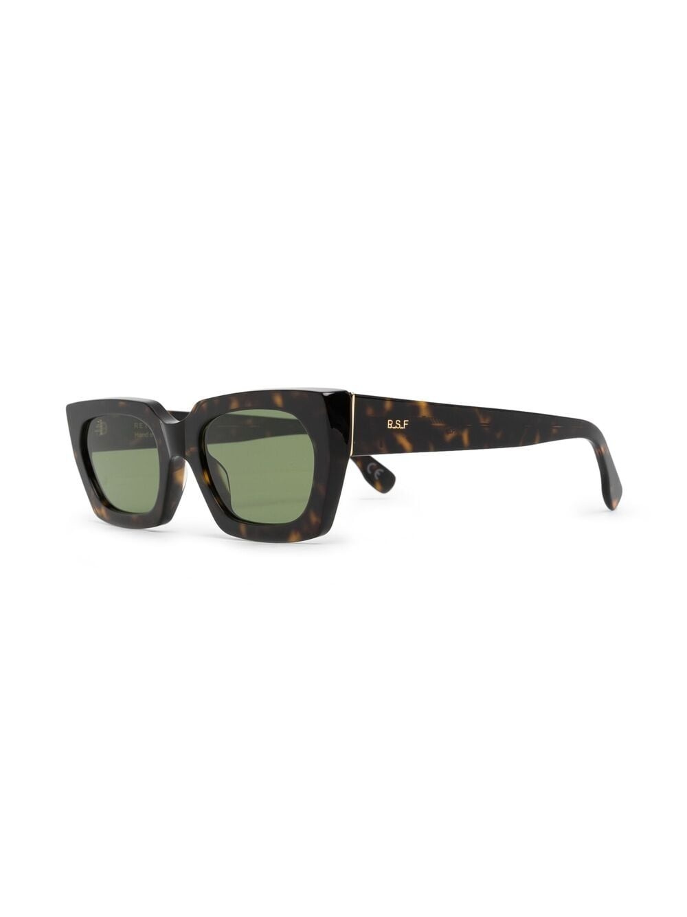 tortoiseshell-effect rectangular-frame sunglasses - 2