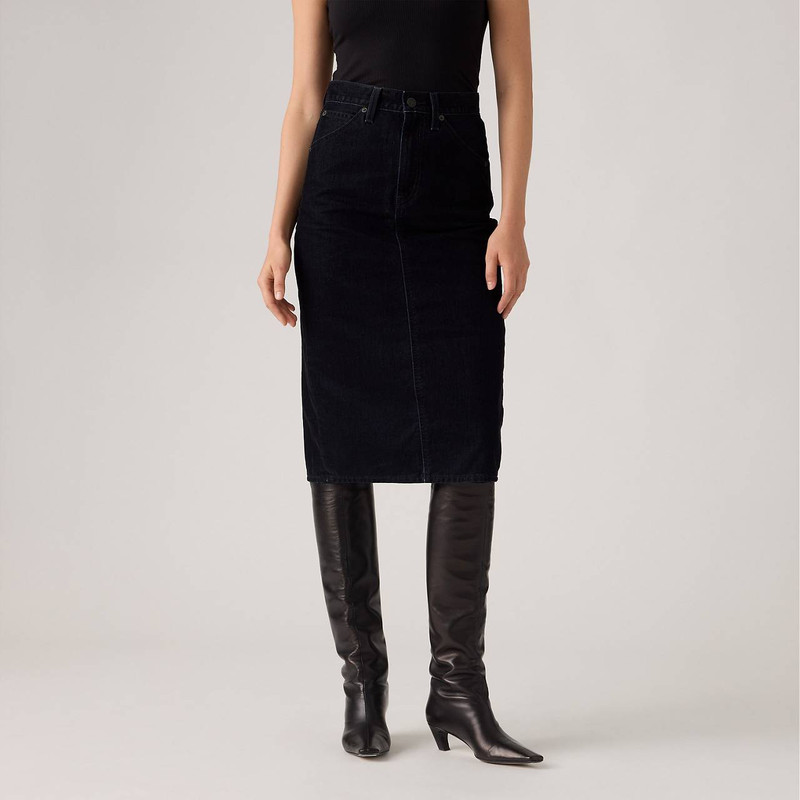 HIGH RISE BACK SLIT SKIRT 4