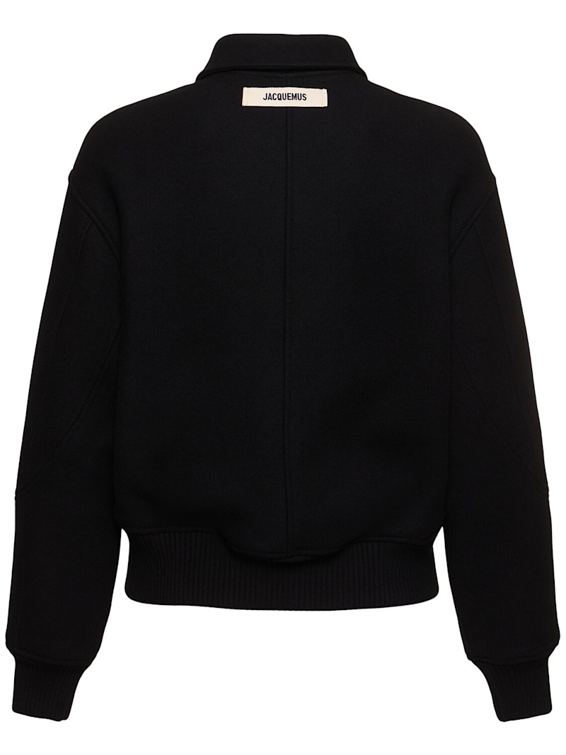 〓JACQUEMUS〓 BLACK HEMP×WOOL JACKET JACQUEMUS Le Caban Caruso wool jacket | Harvey Nichols