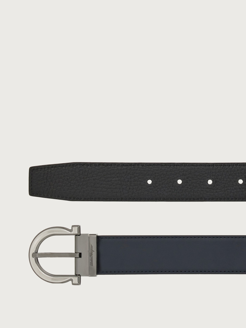 FERRAGAMO Reversible and adjustable Gancini belt outlook