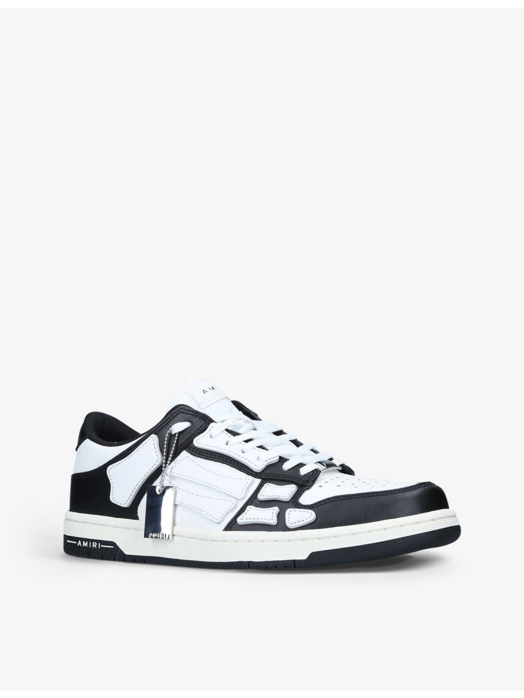 Skel panelled leather low-top trainers - 3