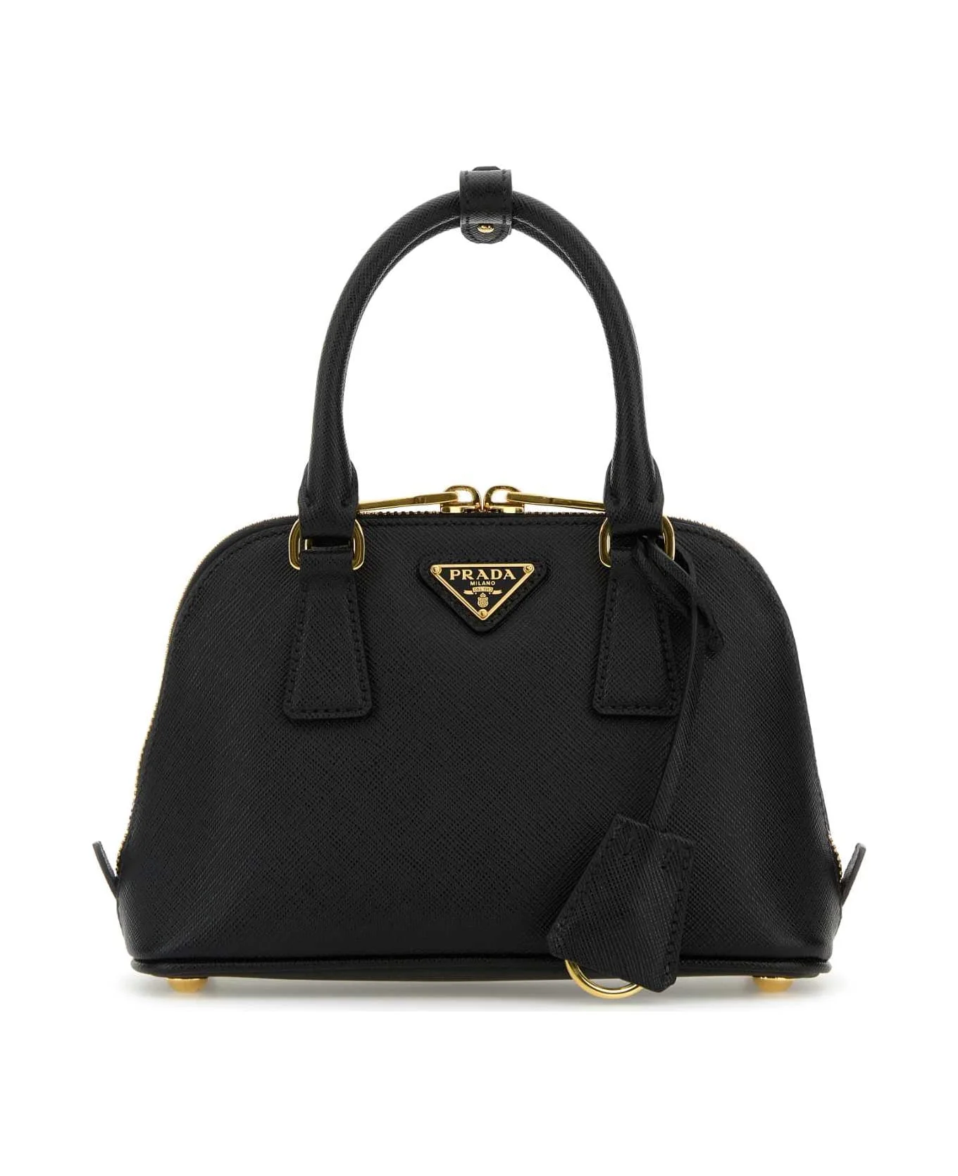 Black Leather Handbag - 1