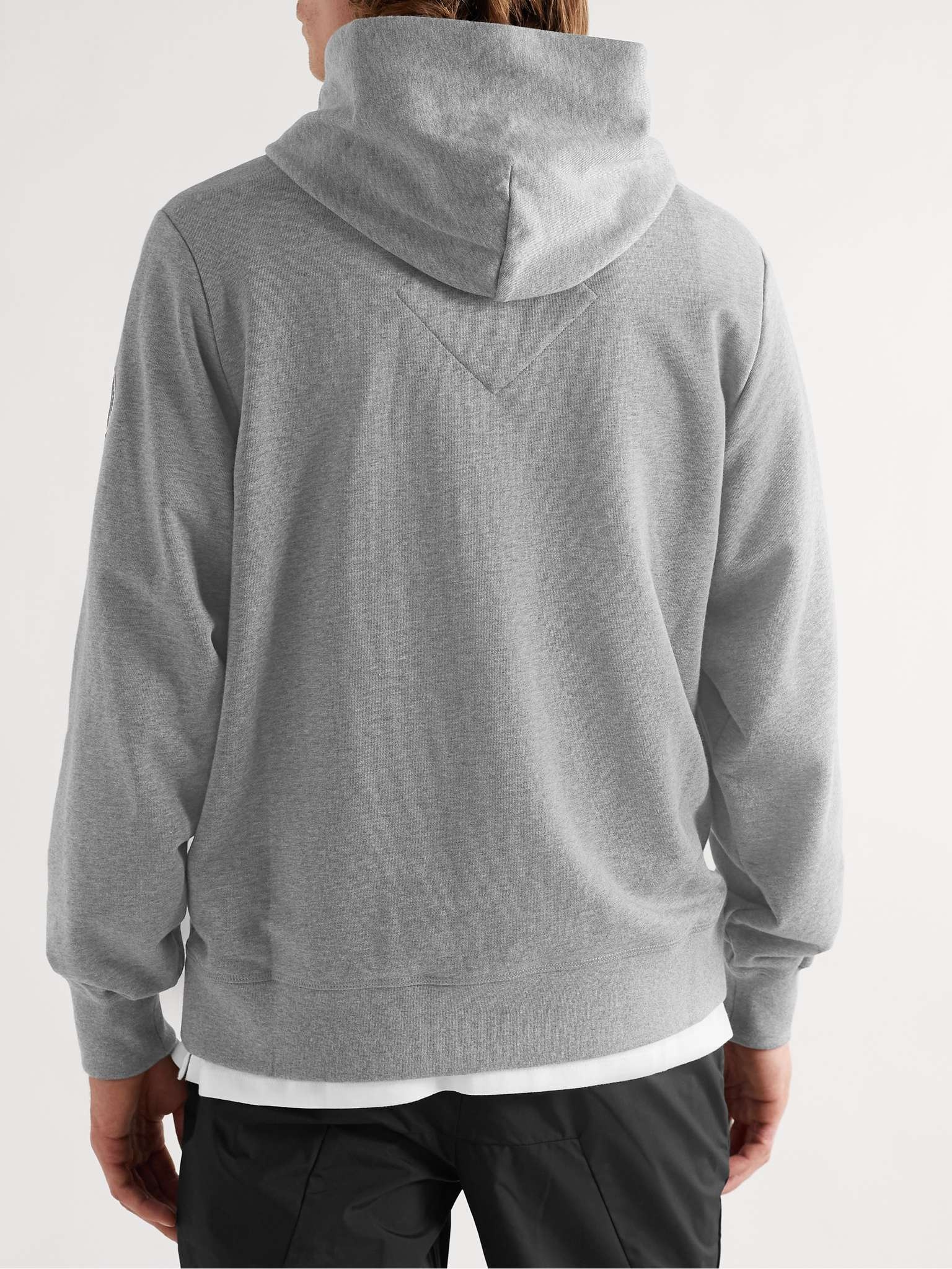 Huron Logo-Appliquéd Organic Cotton-Jersey Hoodie - 4