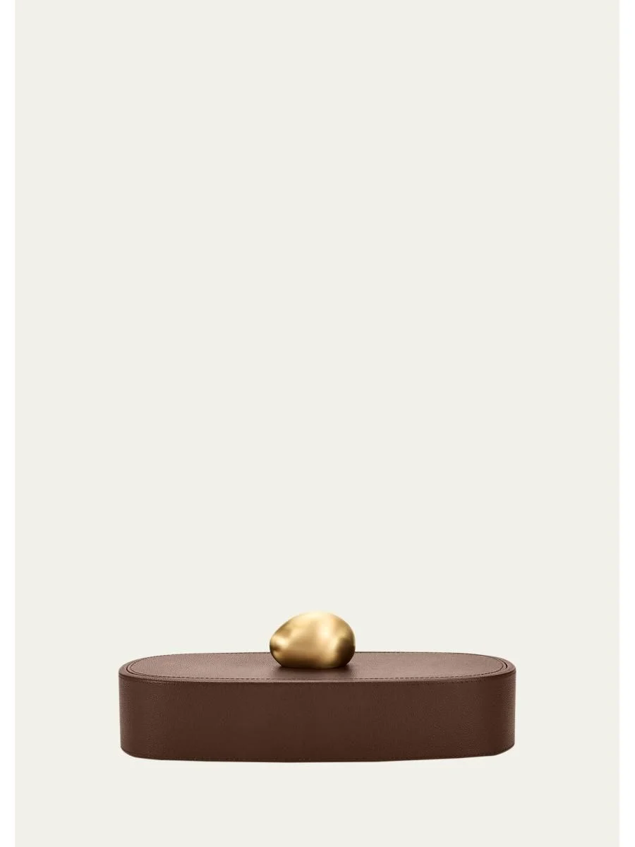 Pebble Long Leather Trinket Box - 1