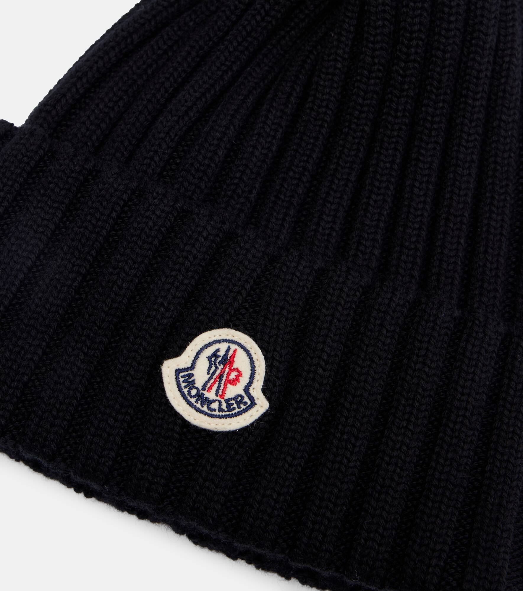 Logo ribbed-knit wool beanie - 3
