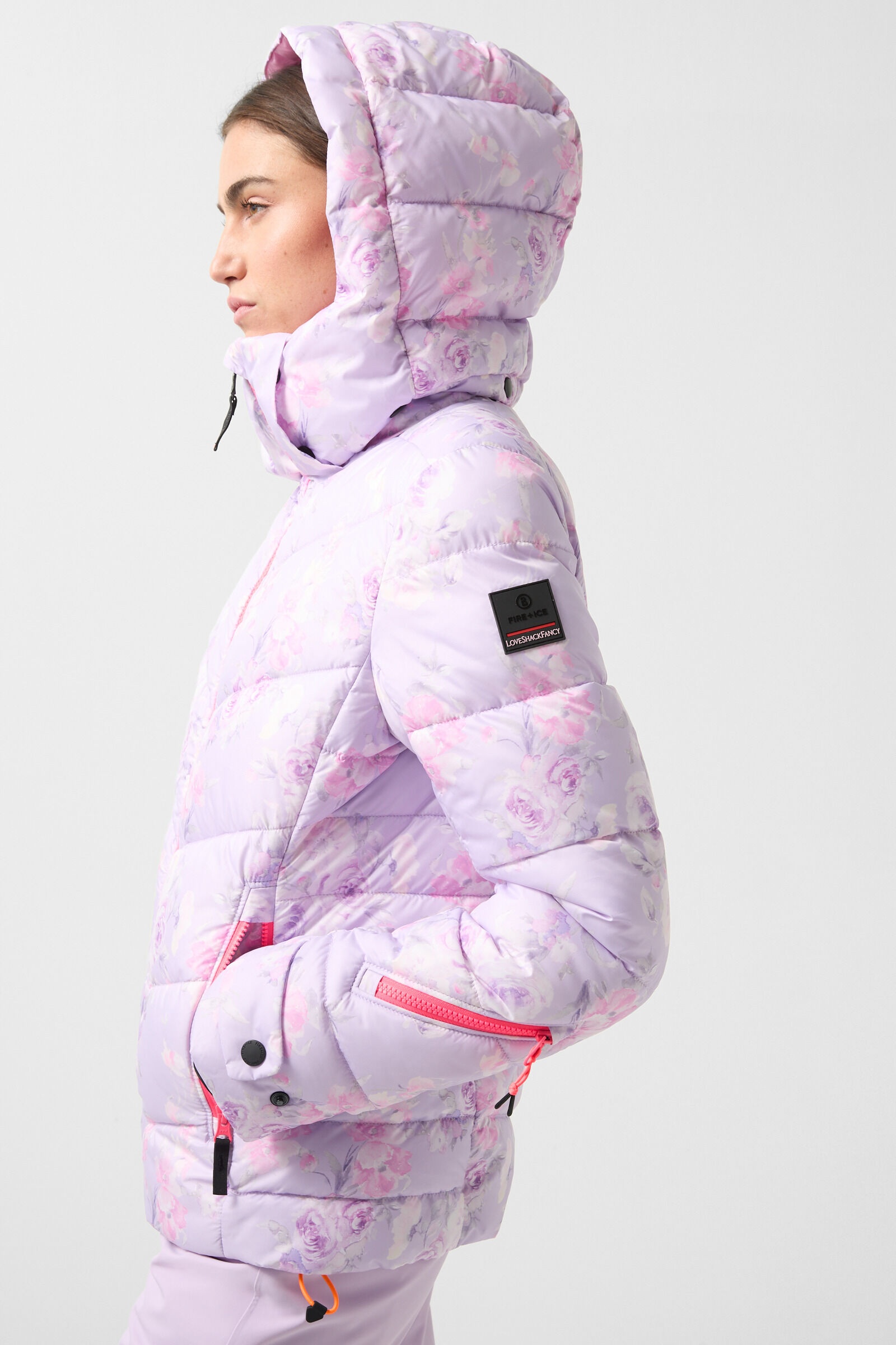 Saelly ski jacket in Lilac/Pink - 6