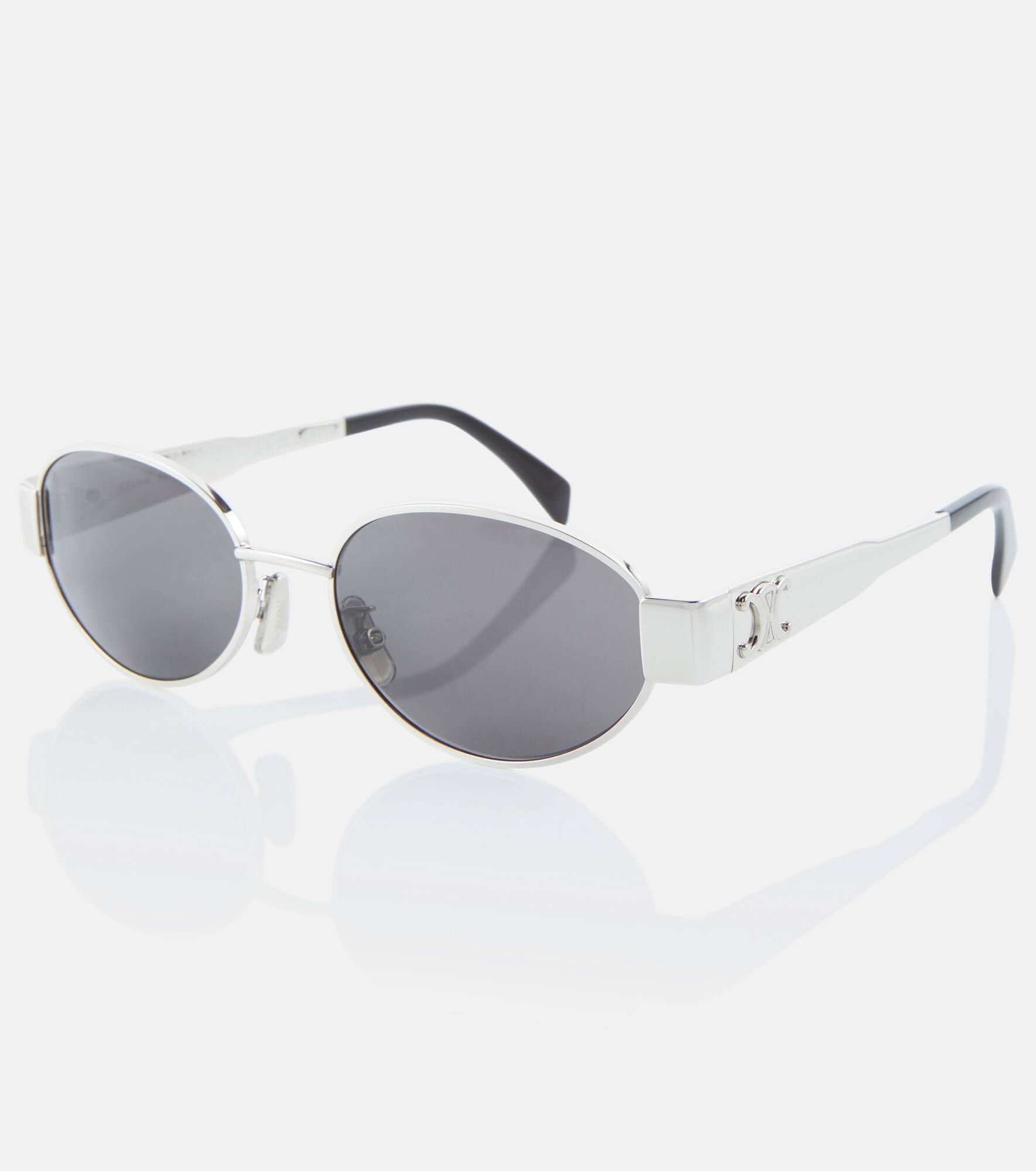 Triomphe oval metal sunglasses - 4
