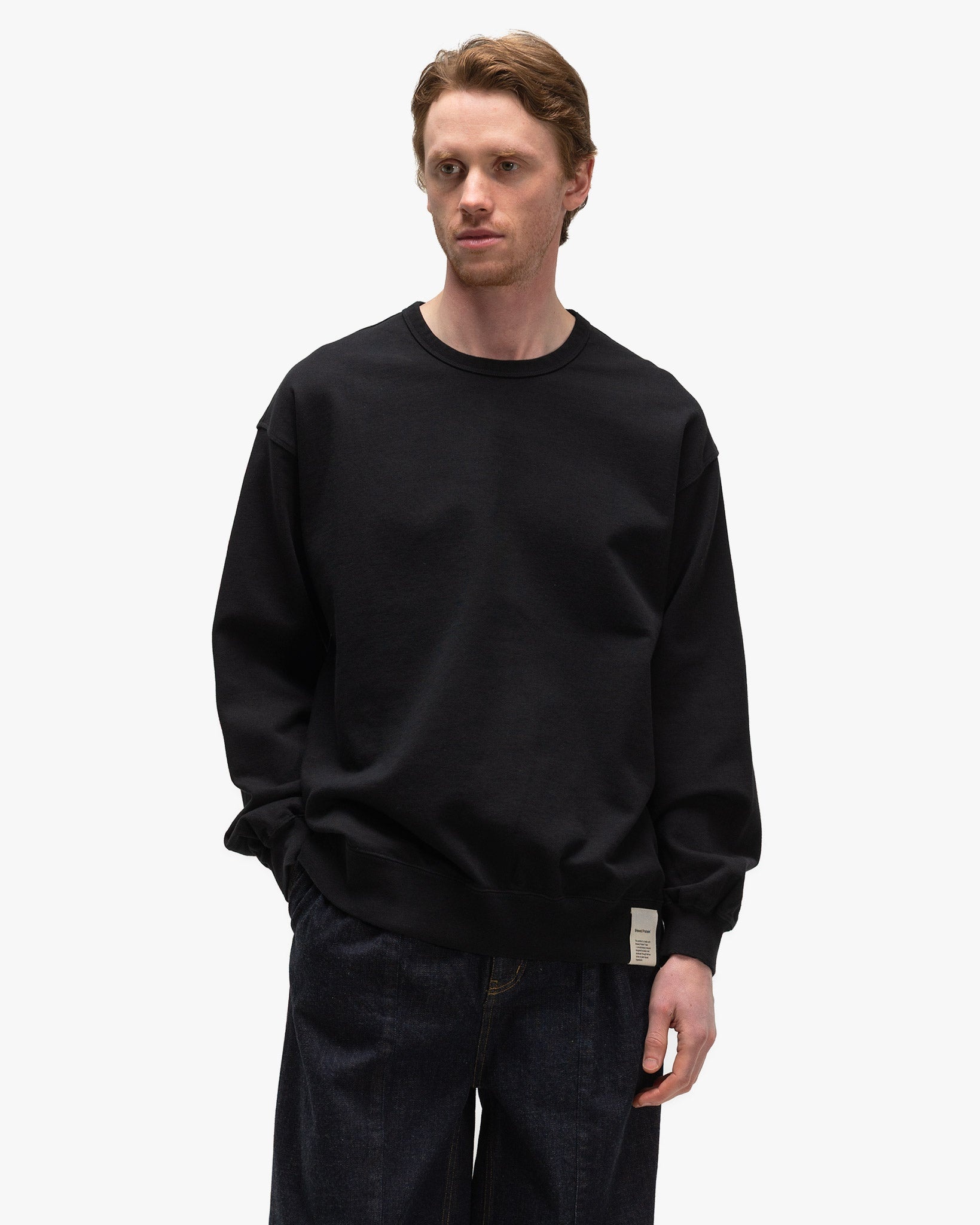 Brewed Protein™ Blend Cotton YOKE Sweat Shirt Black - 4
