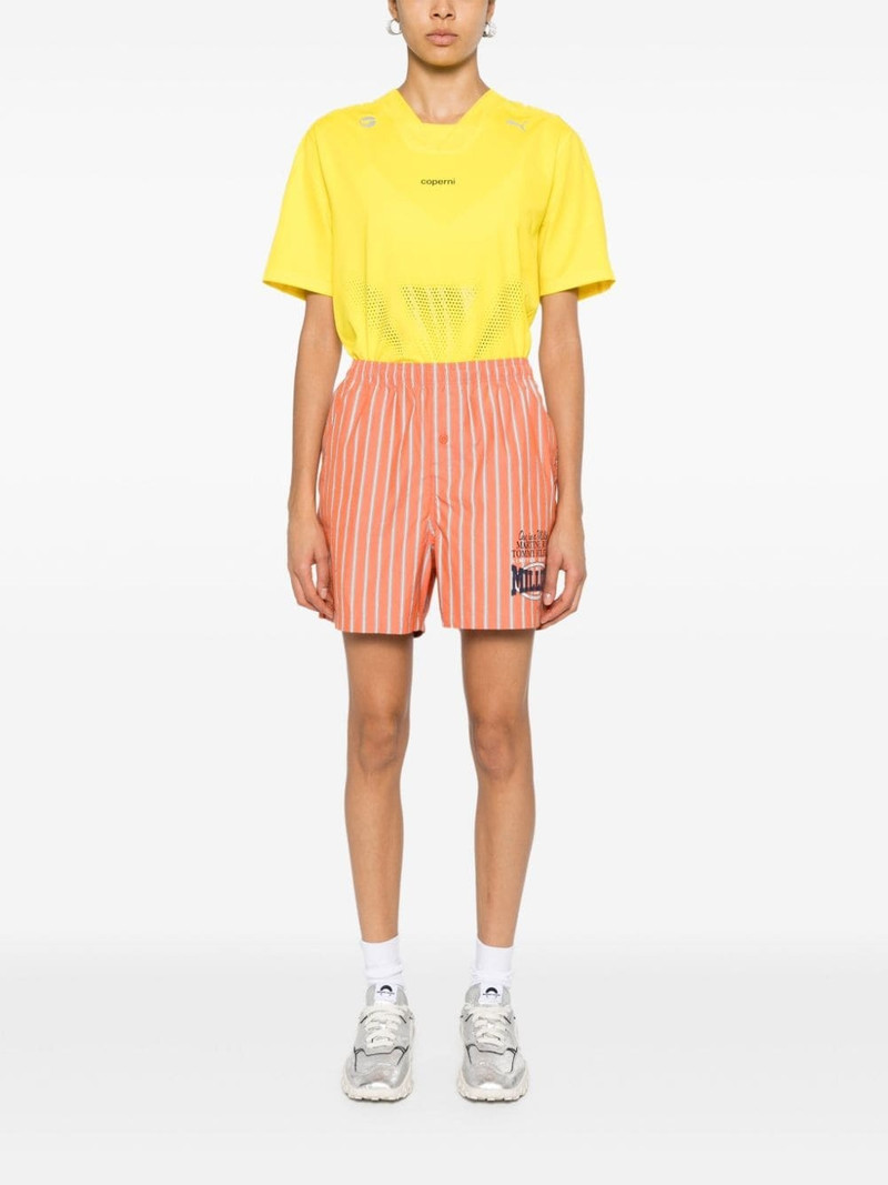 Martine Rose x Tommy Jeans logo-print striped shorts outlook