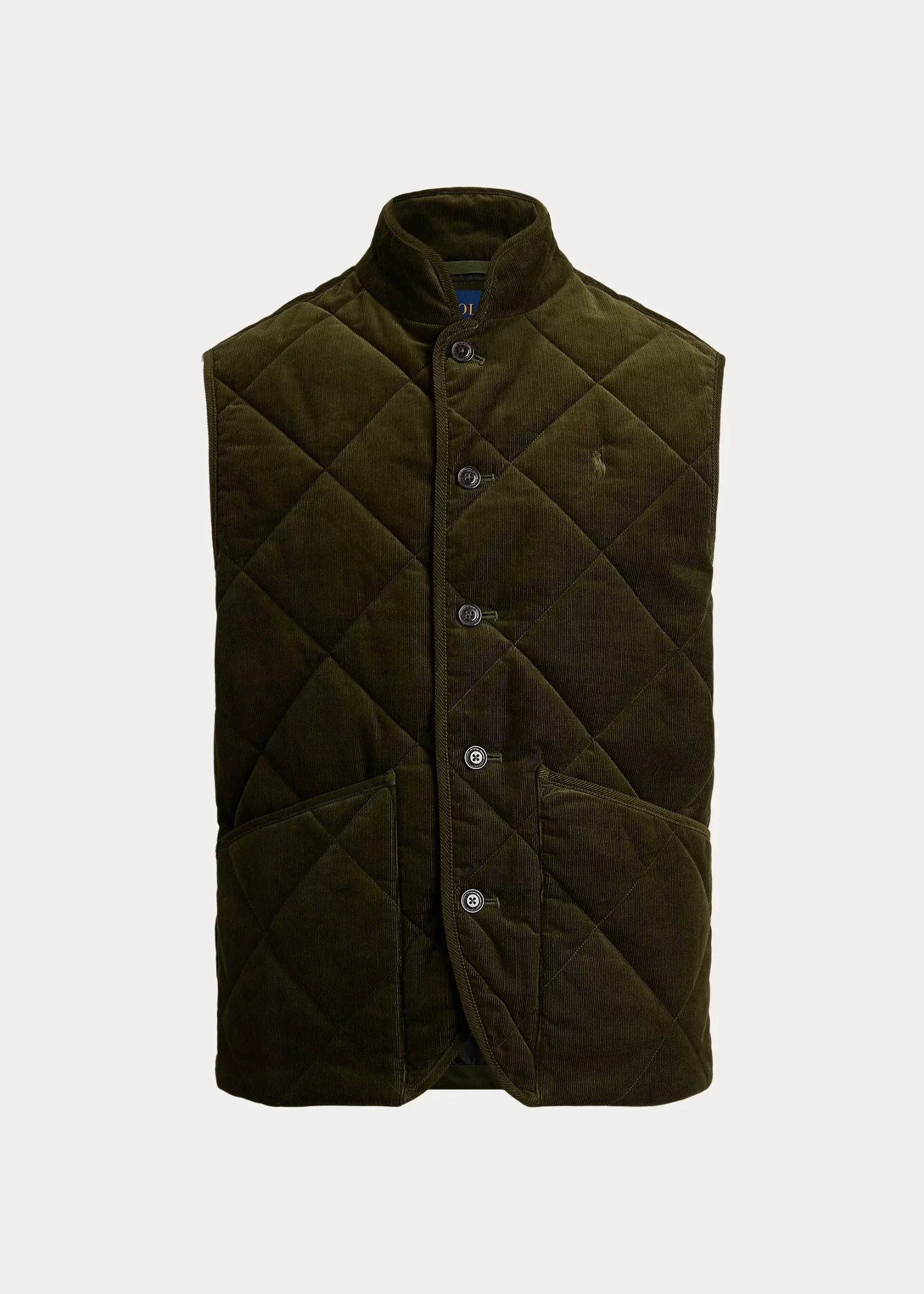 Quilted Corduroy Vest - 1