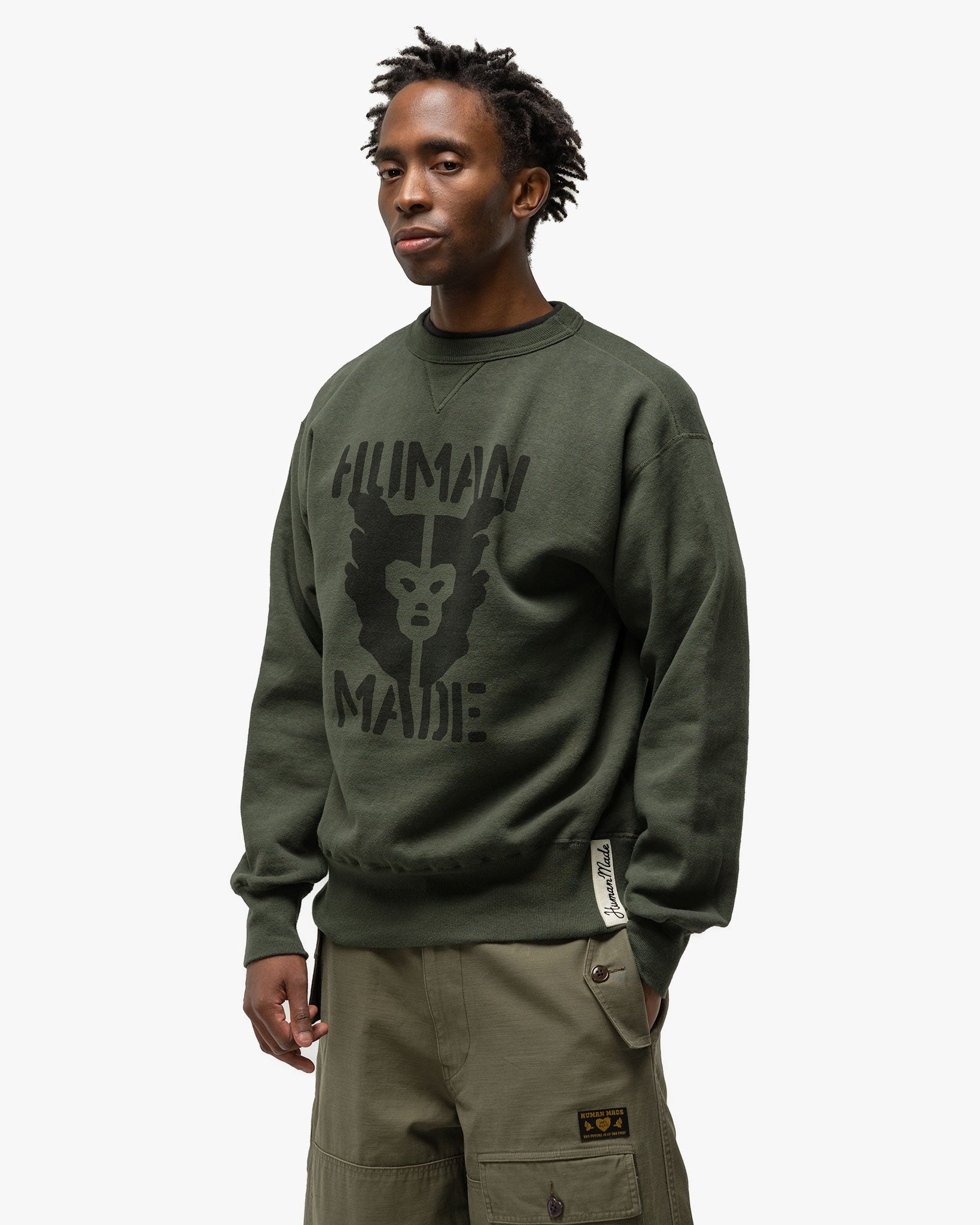 HUMAN MADE TSURIAMI SWEAT green XL スウェット Human Made - Tsuriami Hooded Sweatshirt in Green Human Made