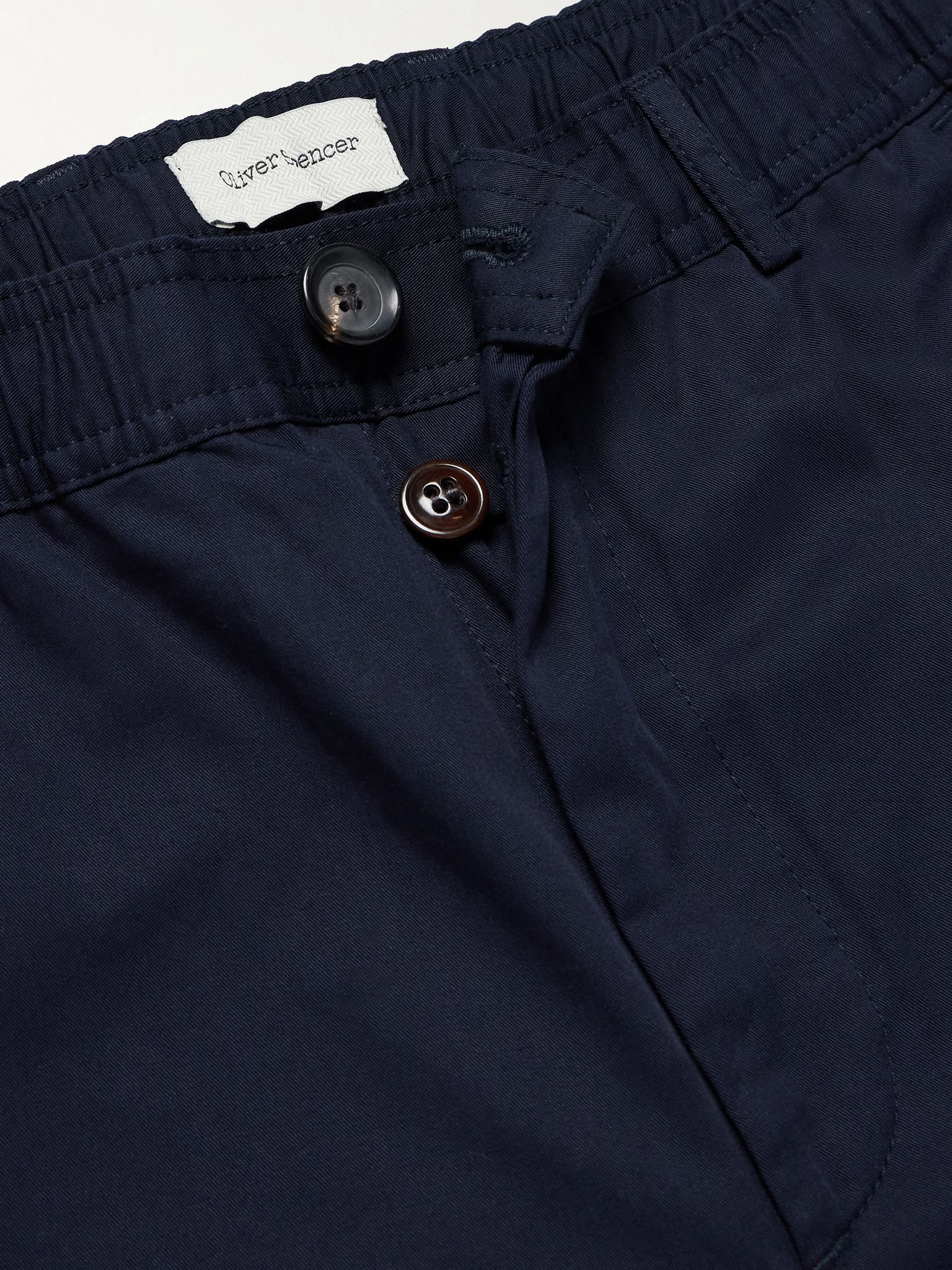 Ashdown Straight-Leg Cotton-Twill Trousers Navy - 6