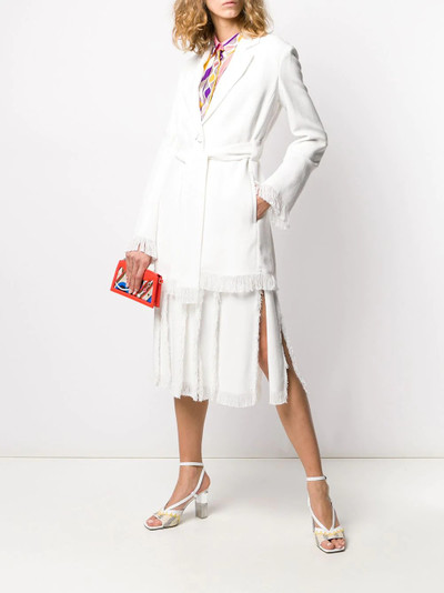 EMILIO PUCCI fringed hem blazer outlook