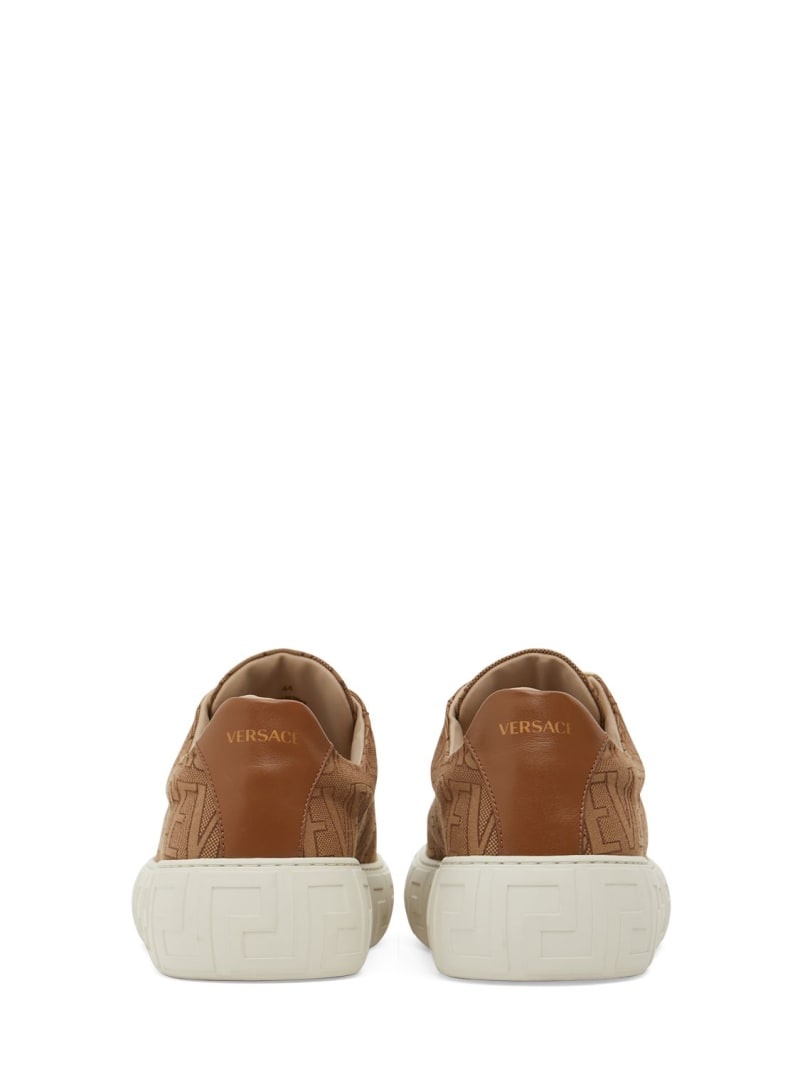 Fabric & leather sneakers - 6