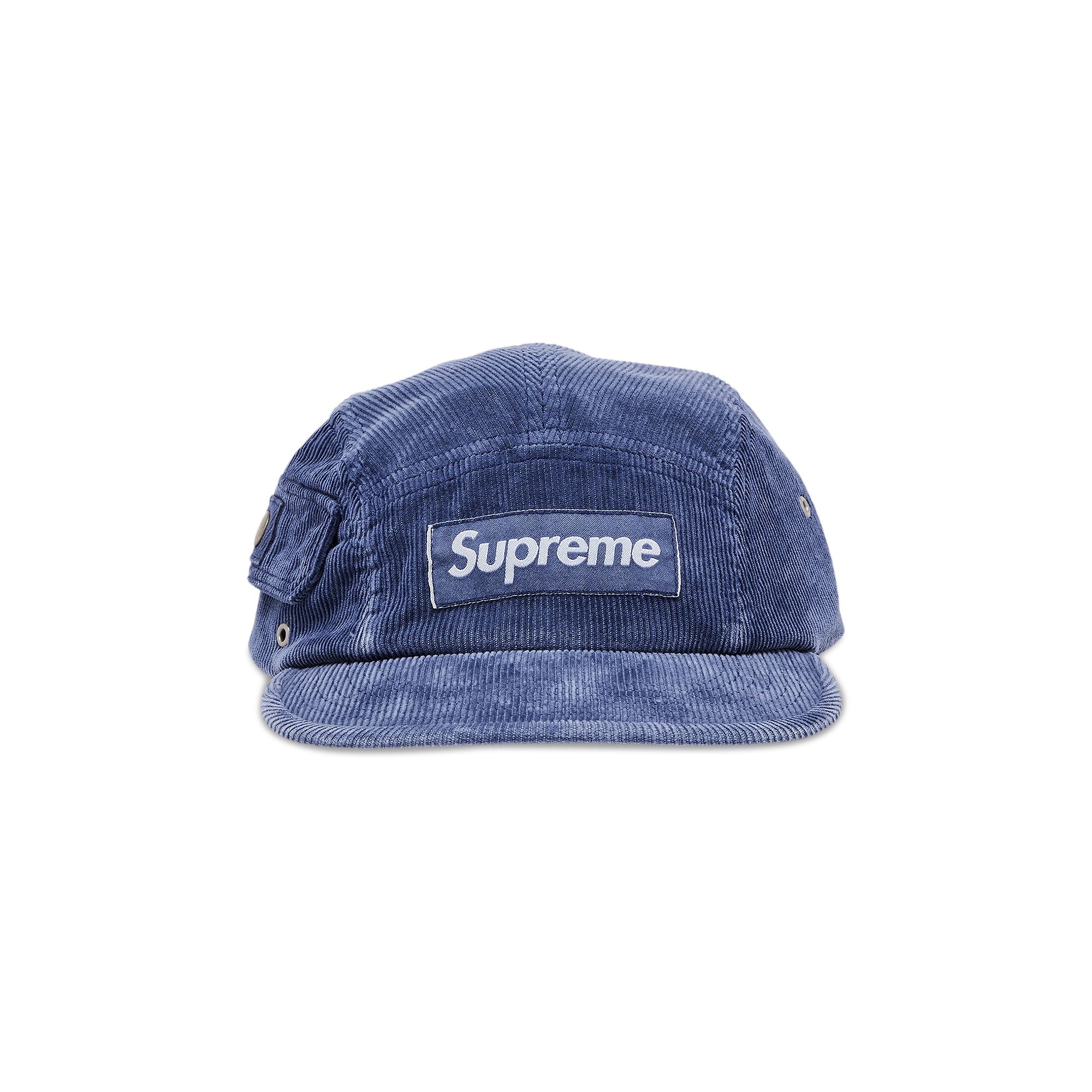 帽子 Supreme Corduroy Pocket Camp Cap Blue Supreme Corduroy Pocket Camp Cap Blue – Blesssed