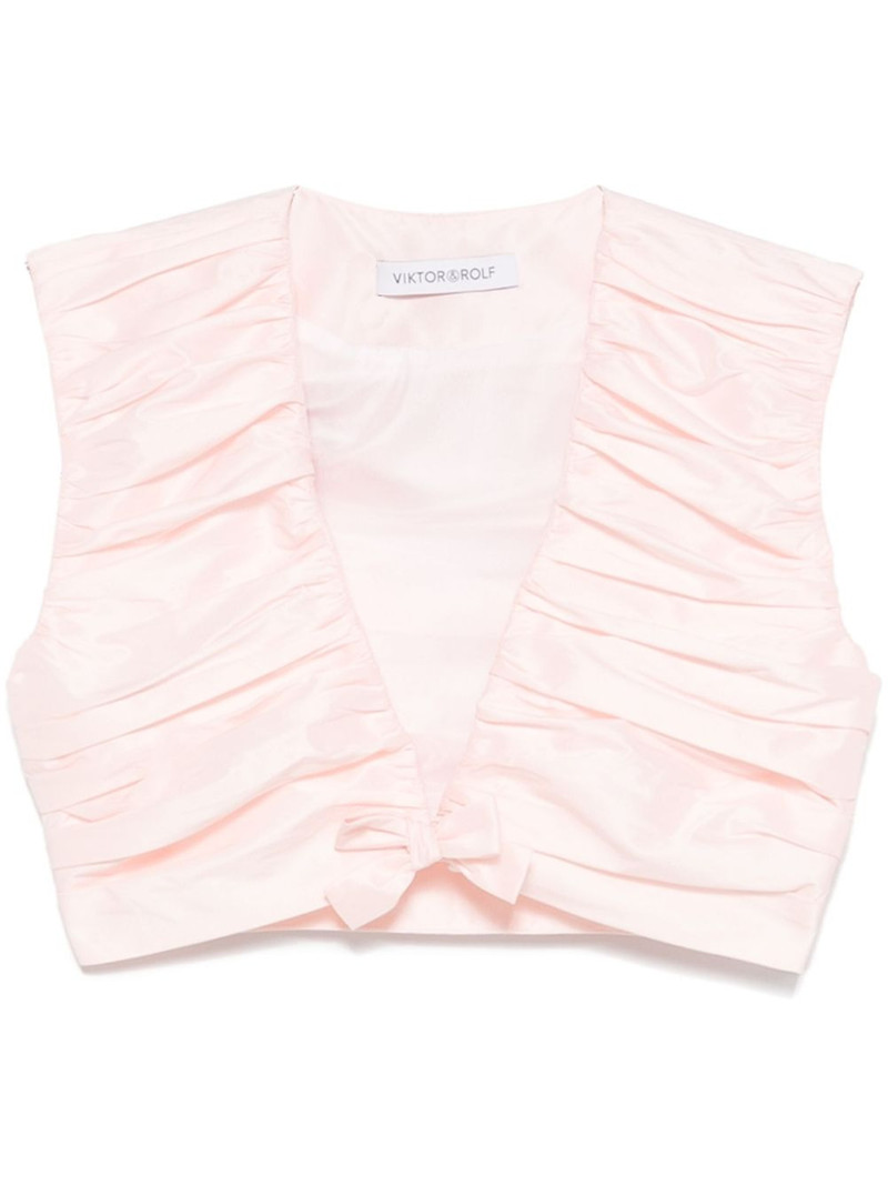 pleated cropped top 1