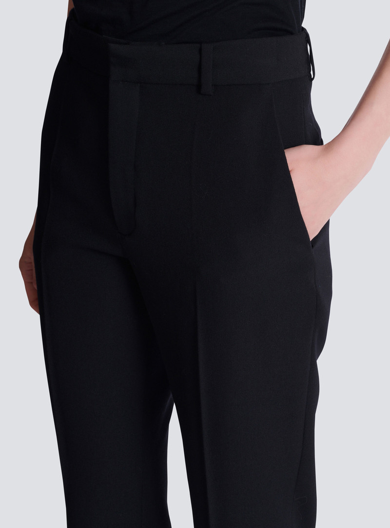 Straight-leg grain de poudre trousers 6