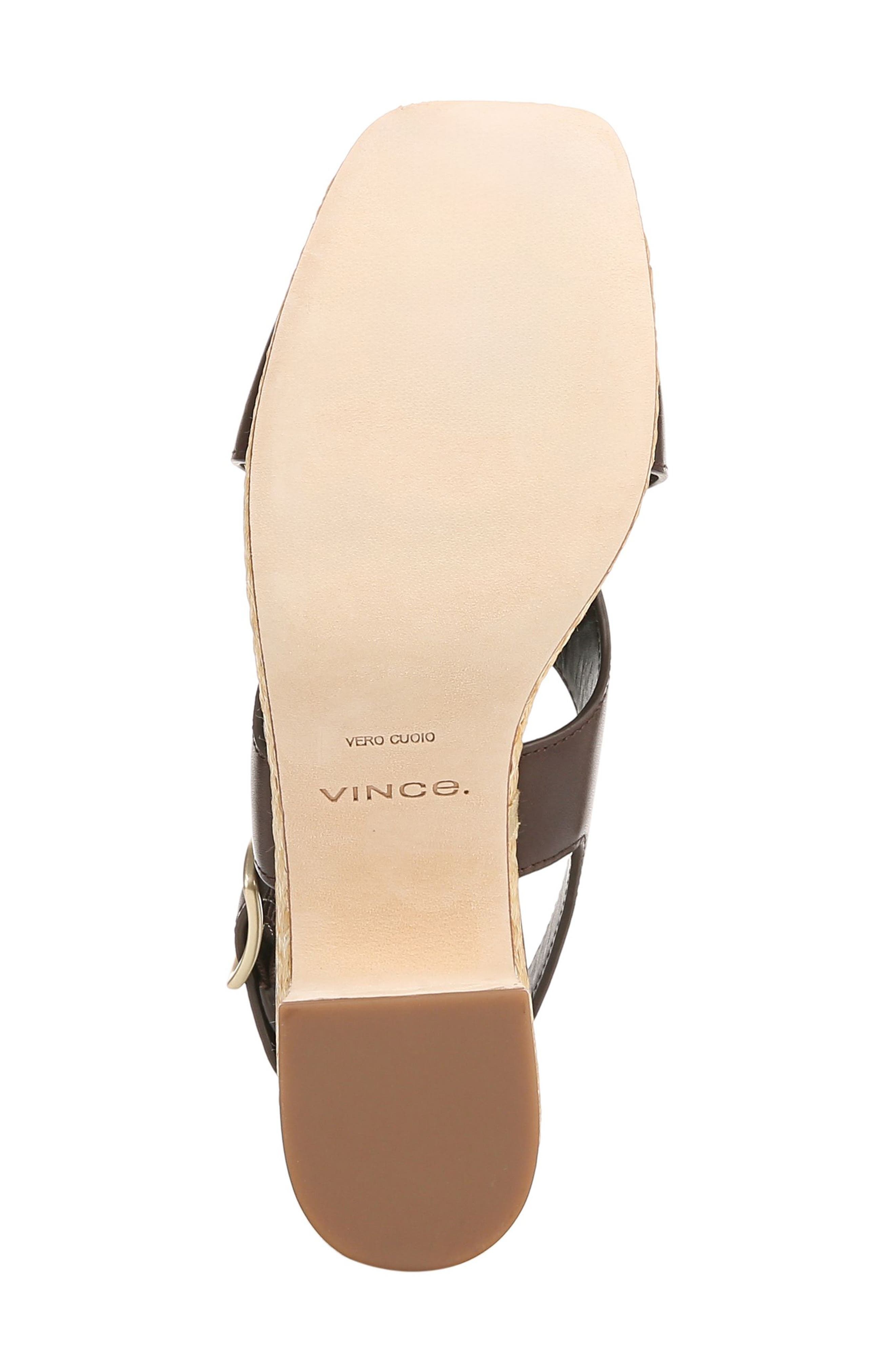 Vince Clementina Slingback Platform Sandal in Cacao Brown at Nordstrom - 6