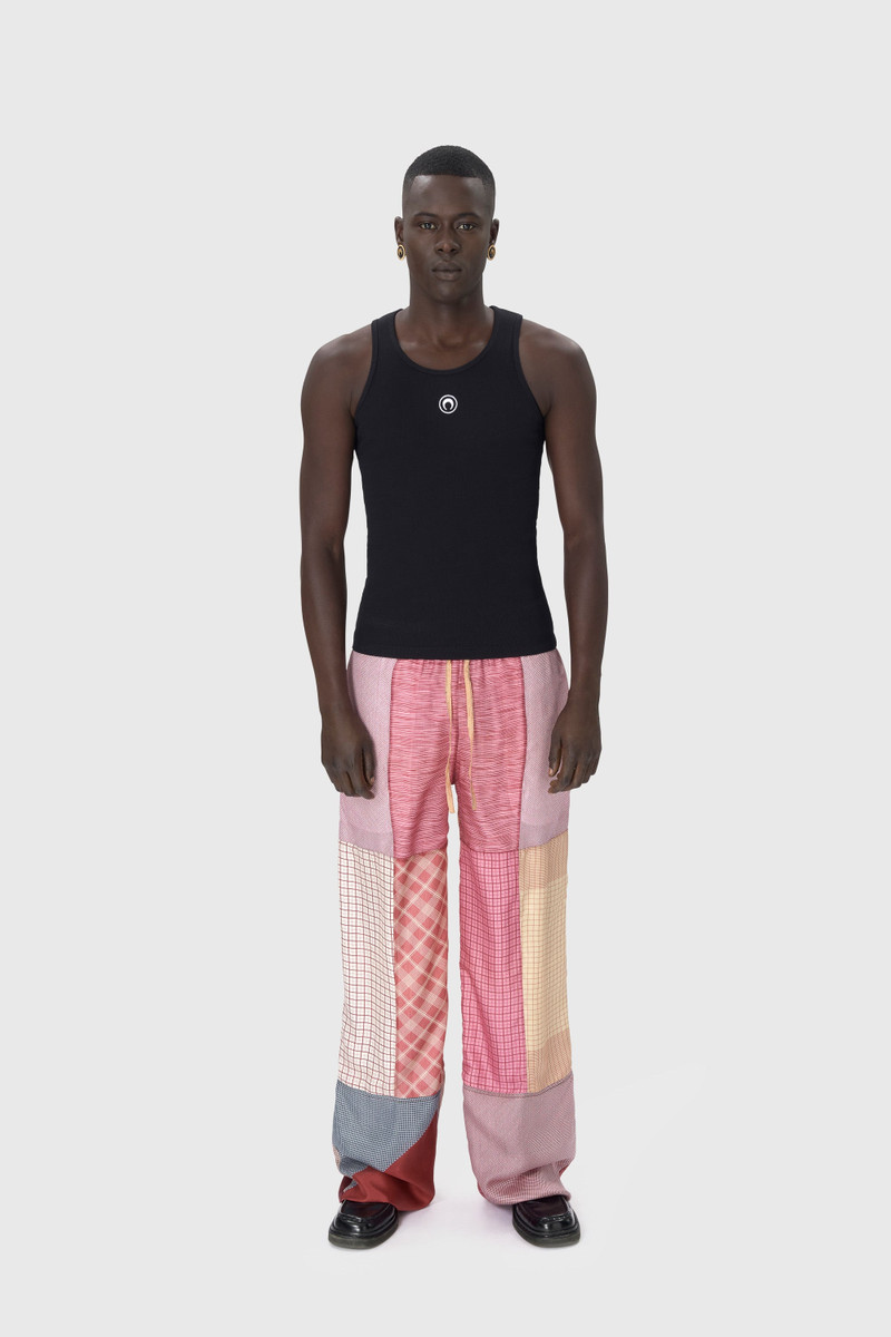 Marine Serre Organic Cotton Rib Tank Top outlook