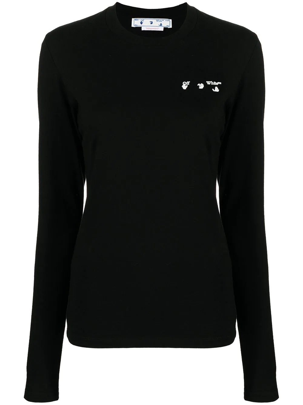 logo-print long-sleeve T-shirt - 1