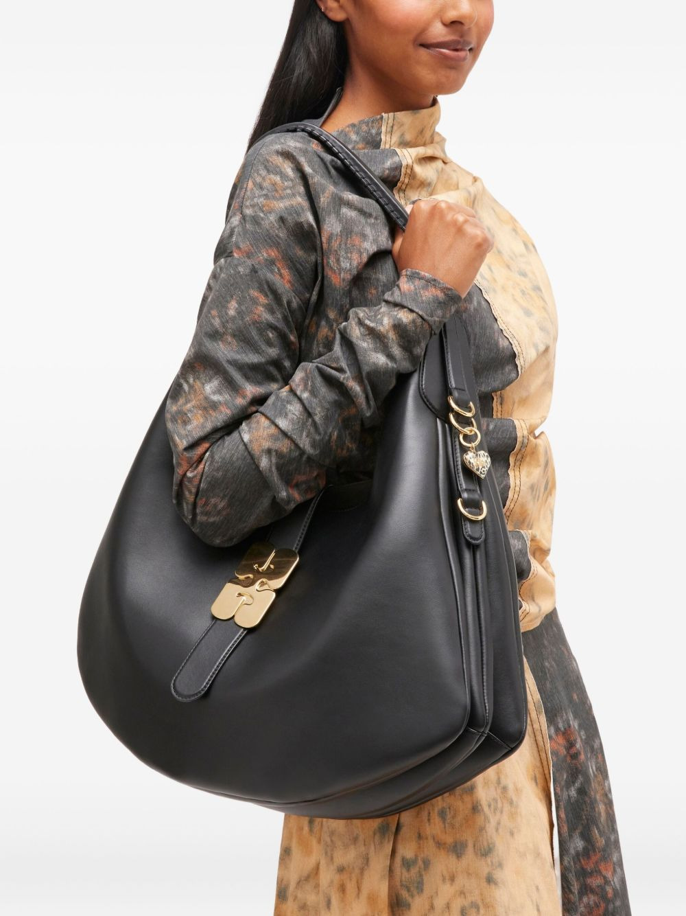 detailed-hardware shoulder bag - 2