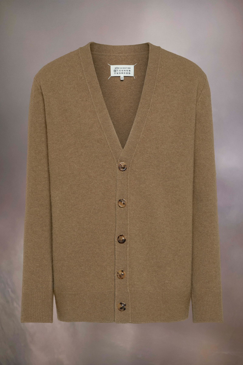 Washed Lambswool Cardigan - 1
