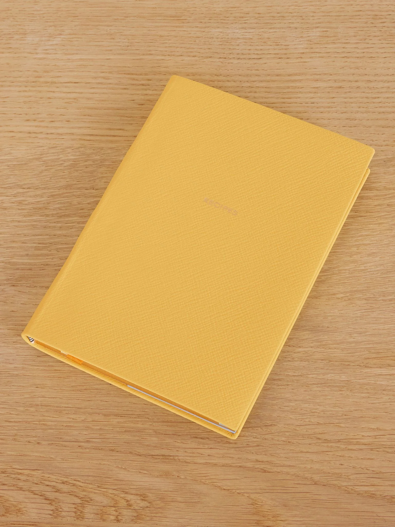 Recipes Soho Panama textured-leather notebook Yellow - 1