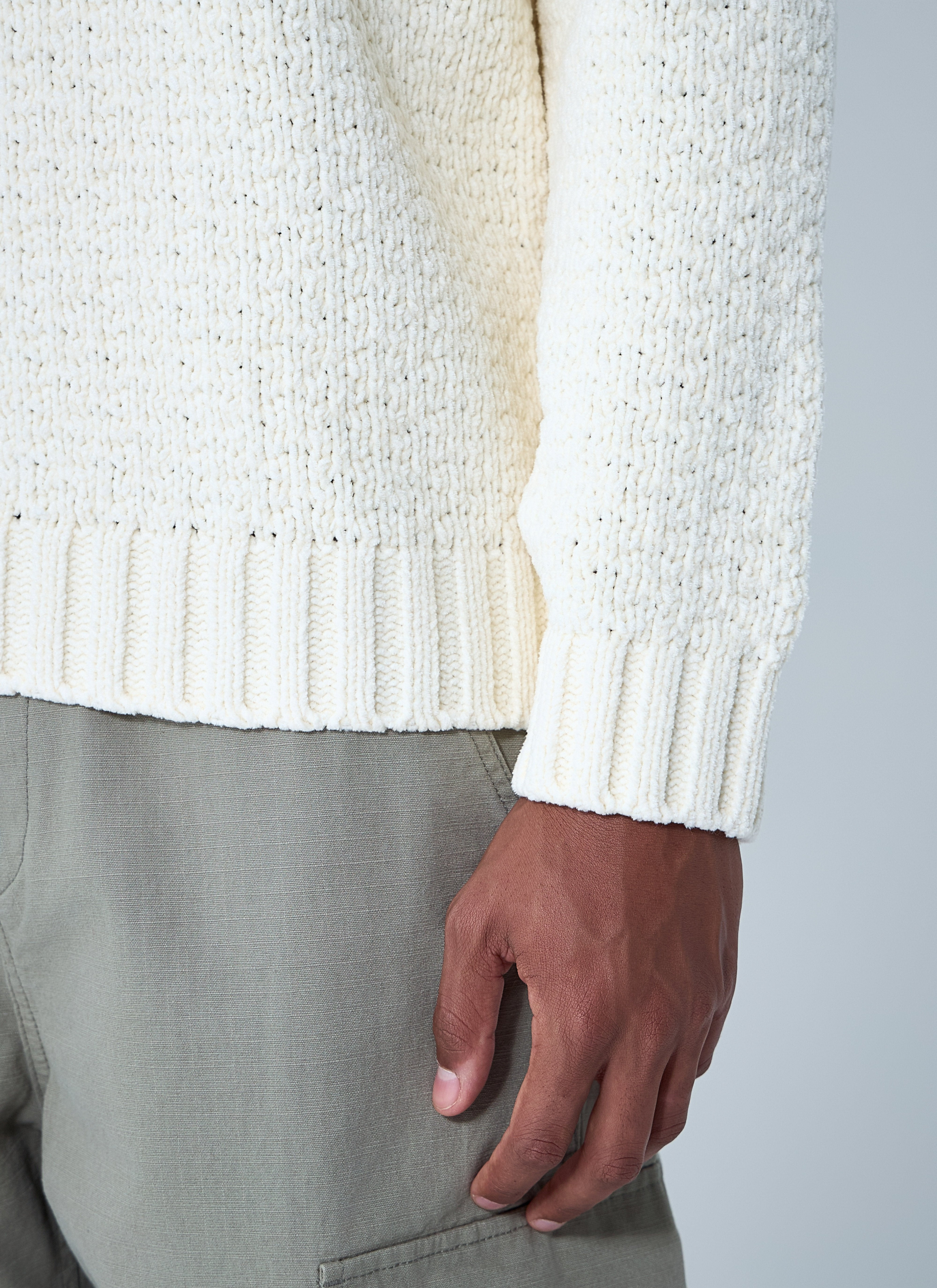 Stone Island Men Chenille Cotton Sweater - 5